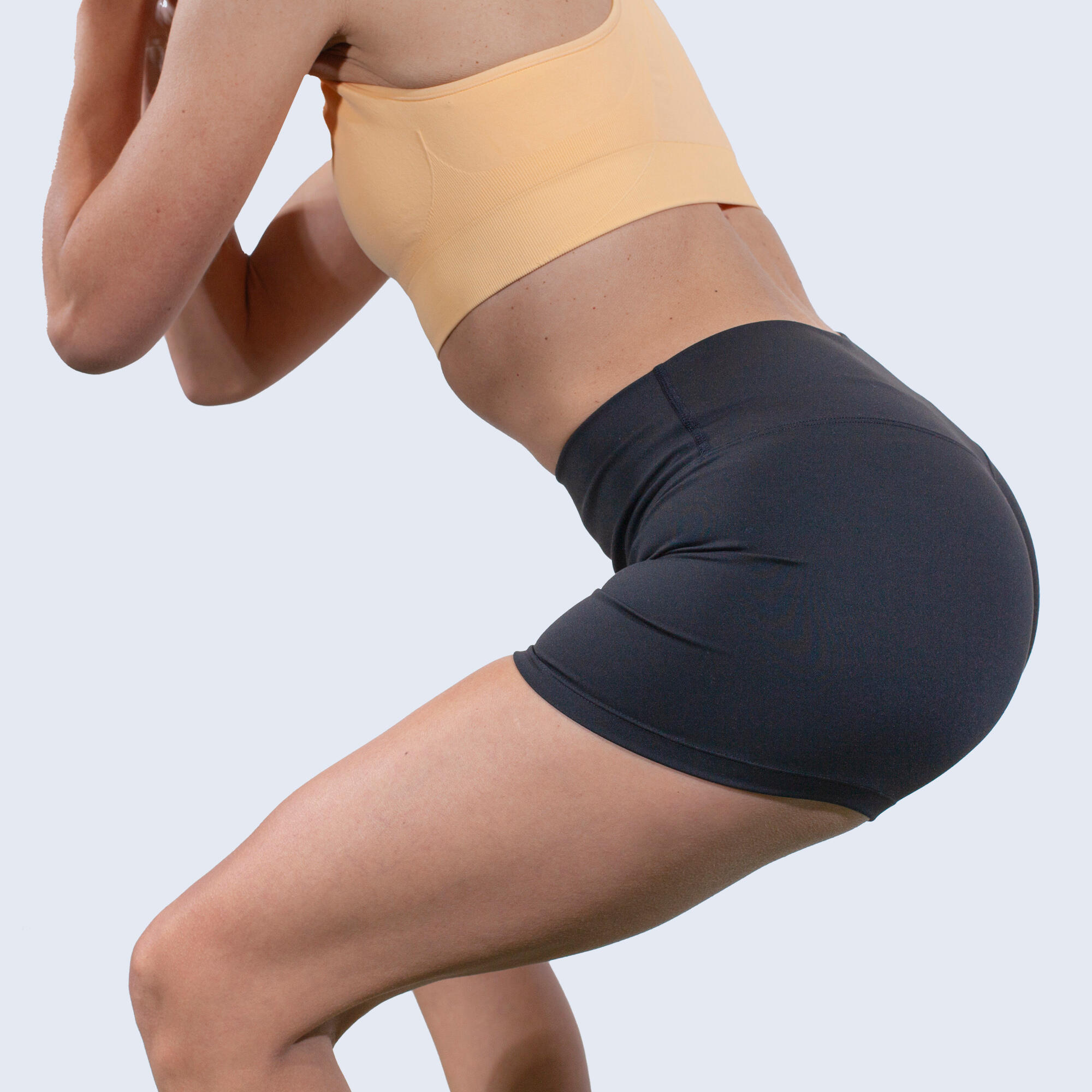 Malla corta fitness hot pant push up Mujer Sun & Surf negro 11/11