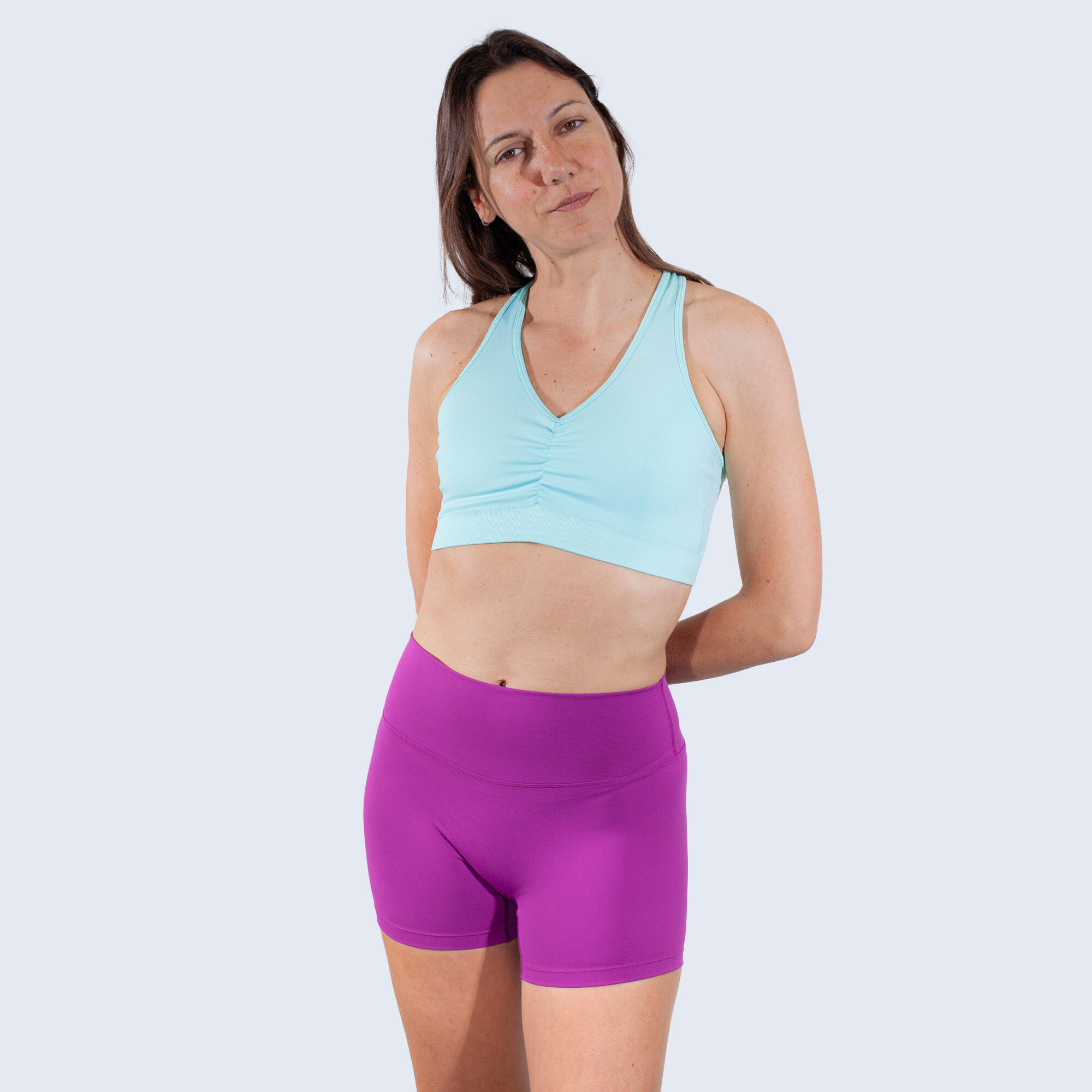 Malla corta fitness hot pant push up Mujer Sun & Surf fucsia 5/7