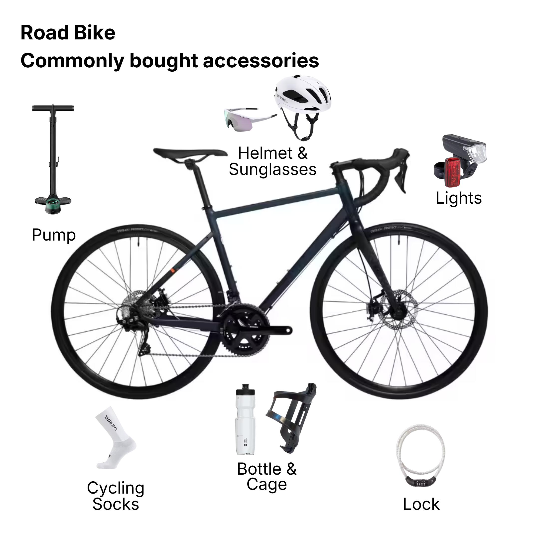 Road Bike RC 520 Disc 11 Speed 105 - Blue