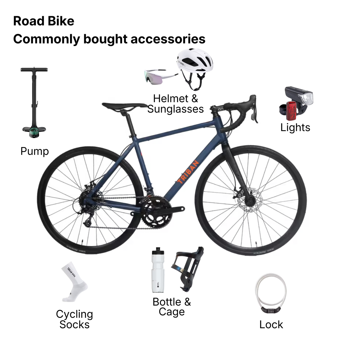 Road Bike RC 120 Disc 8 Speed - Blue