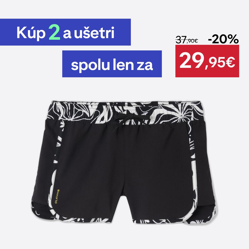 Dámske šortkové plavky Tini čierno-biele