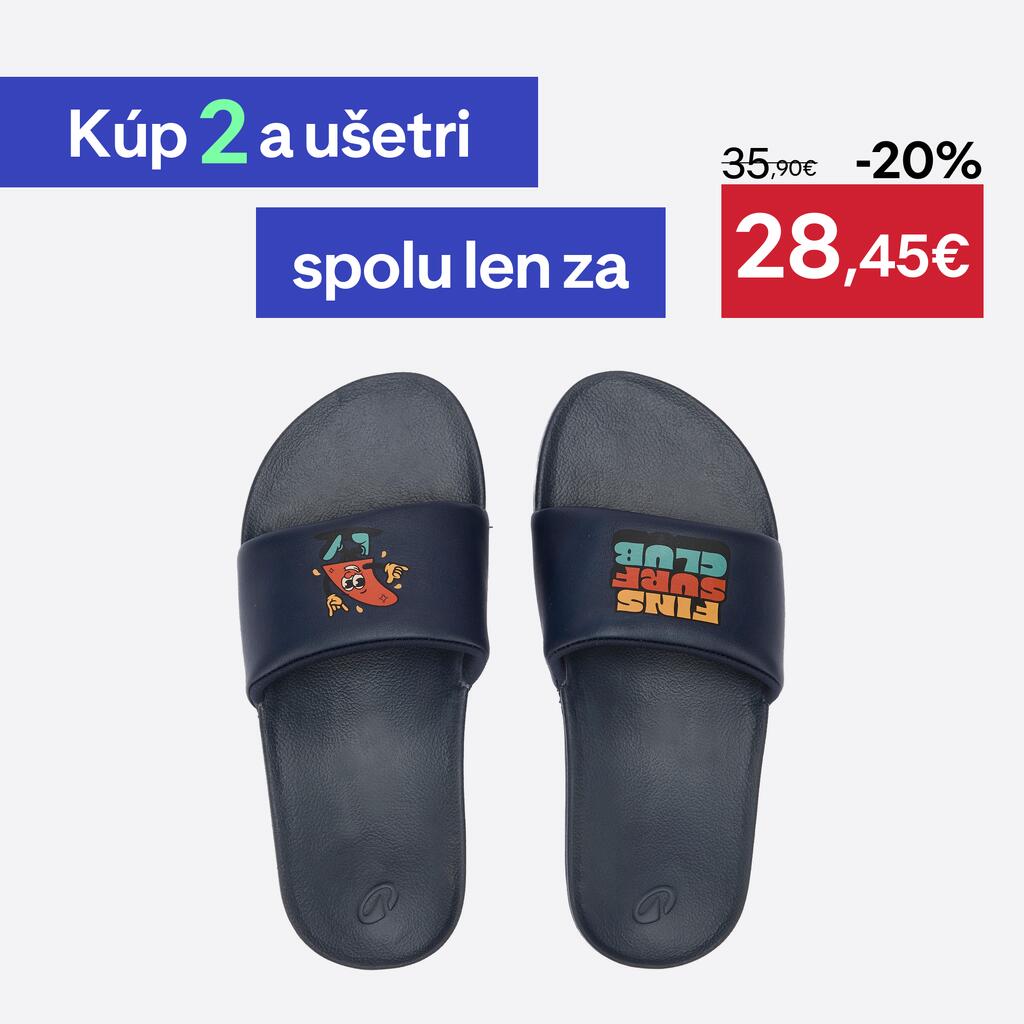 Detské šľapky 550 Fins čierne