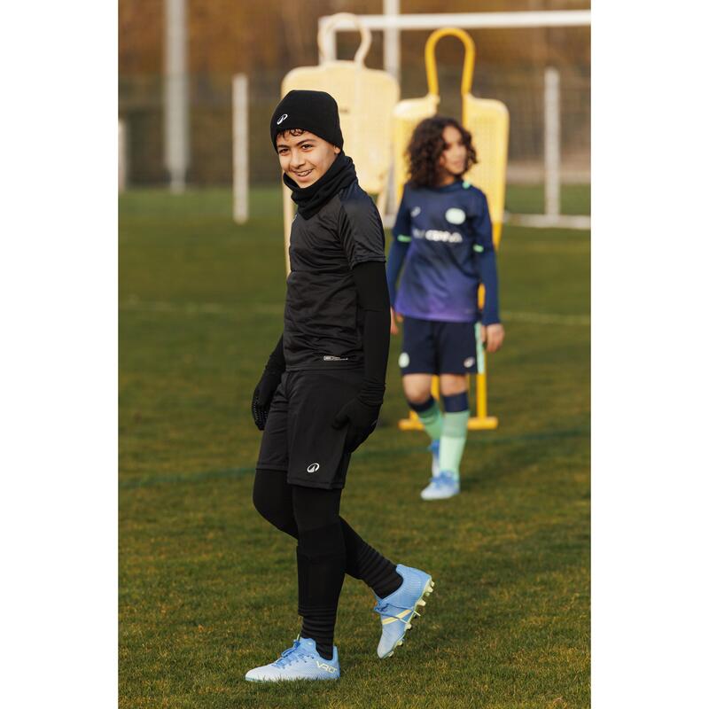 Mănuși de fotbal Keepdry 500 Negru-Copii