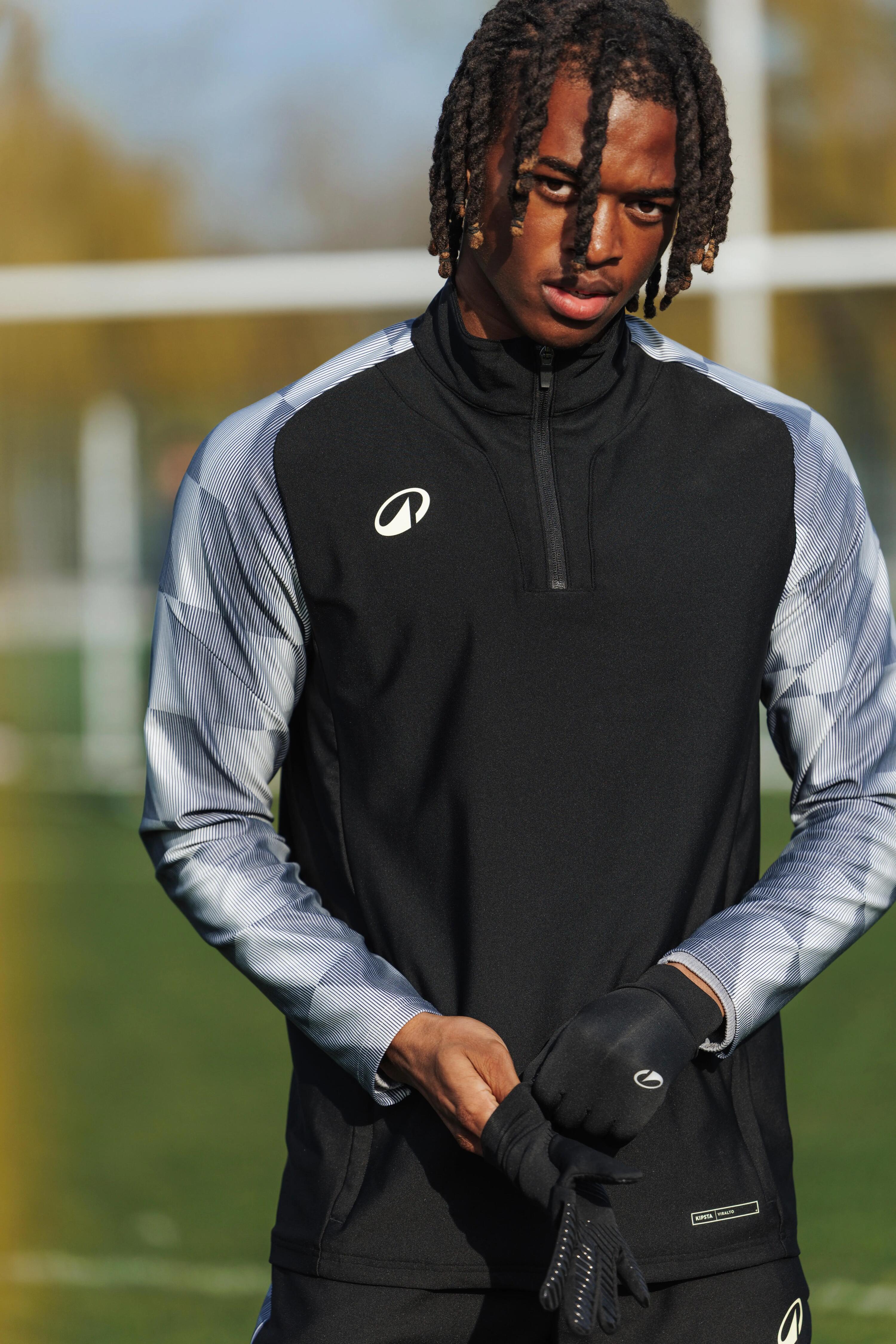 Yetişkin Futbol Eldiveni - Siyah - Keepdry Warm 8/8