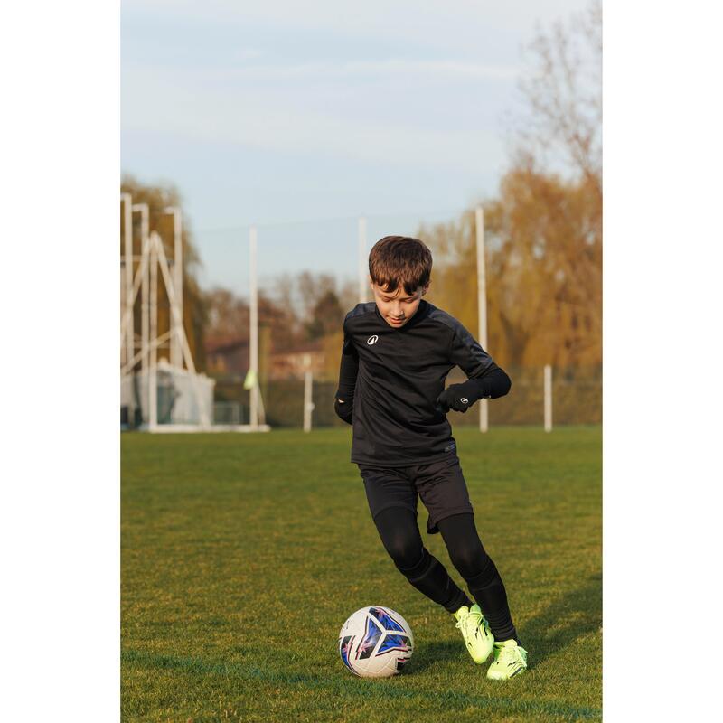 Mănuși de fotbal Keepdry 500 Negru-Copii