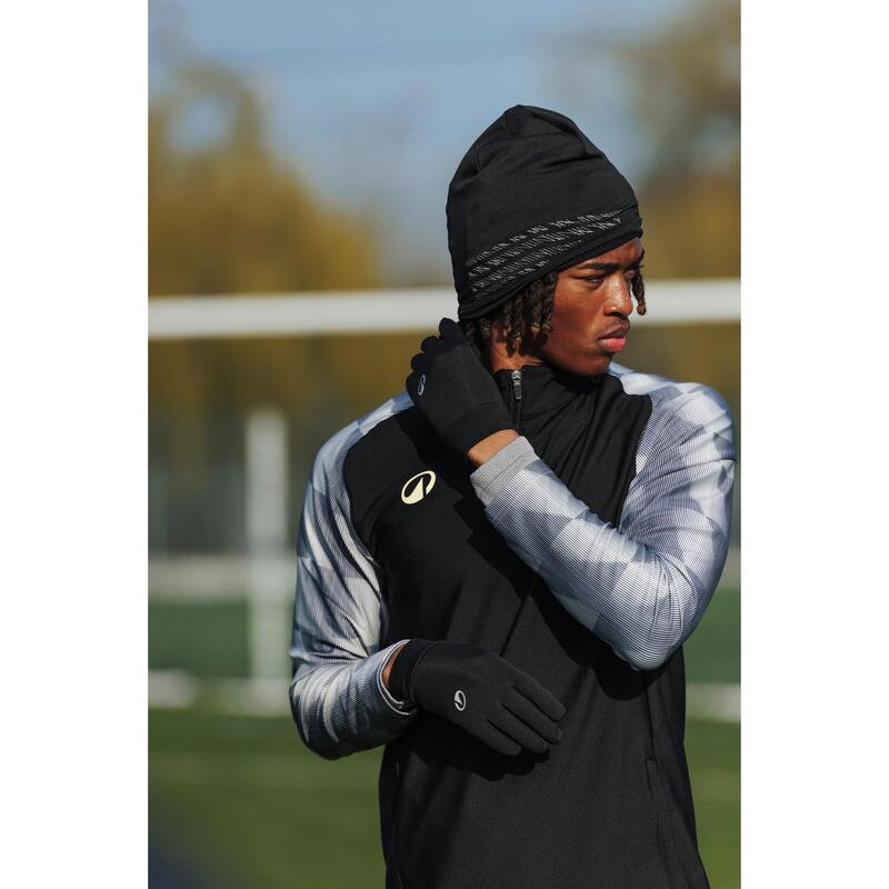 Yetişkin Futbol Eldiveni - Siyah - Keepdry Warm