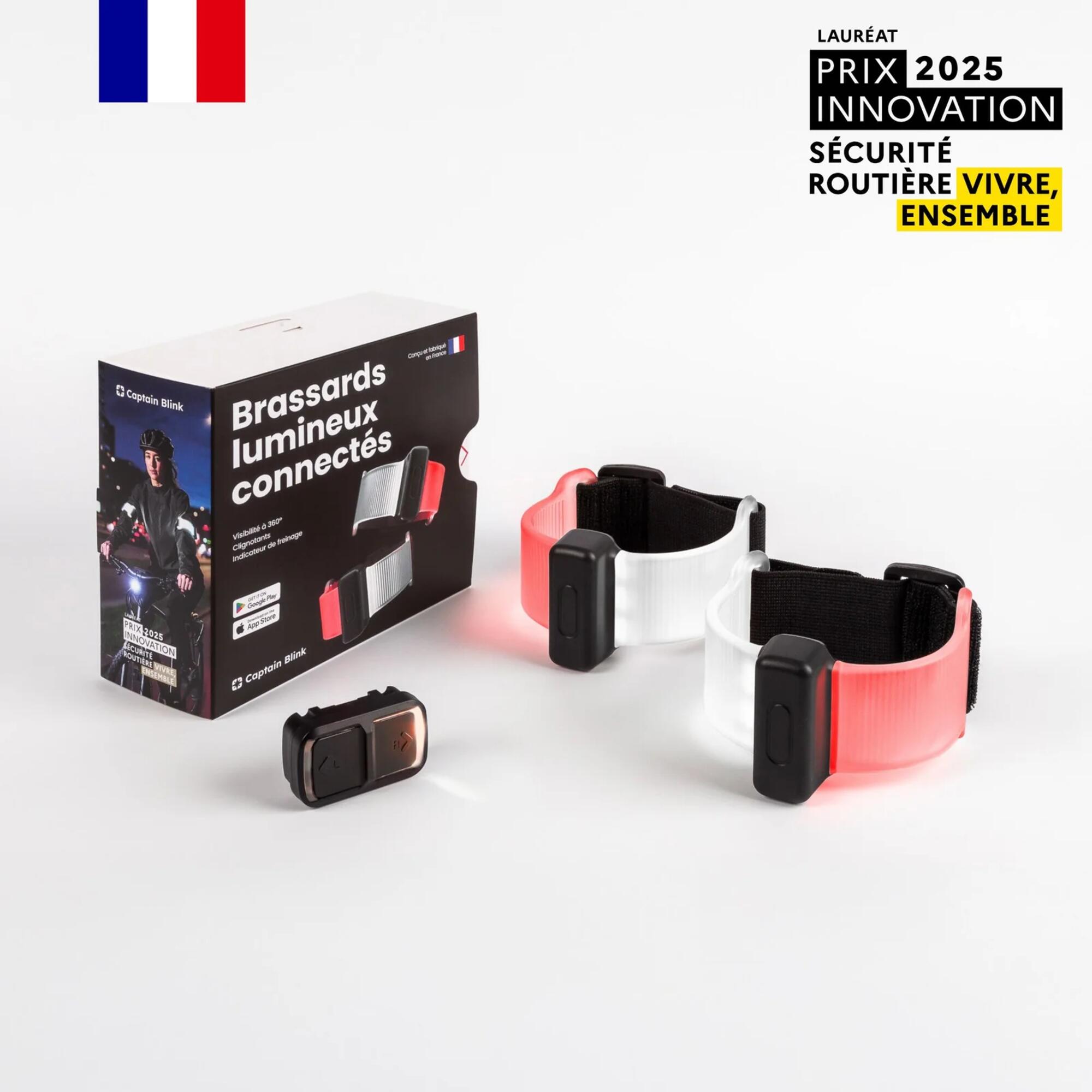BRASSARDS LUMINEUX CONNECTES CAPTAIN BLINK