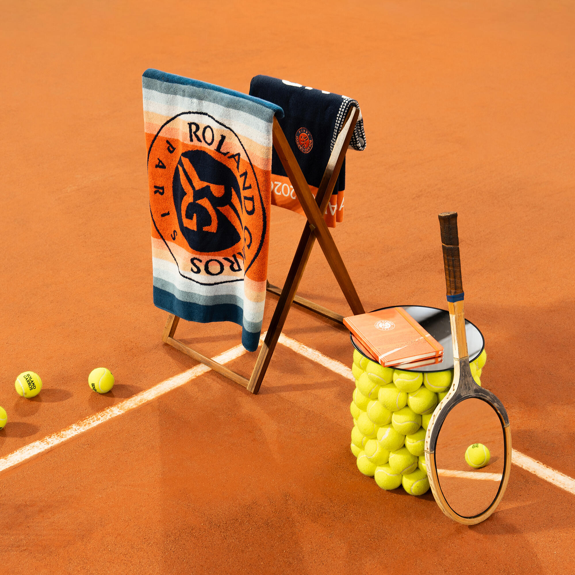 SERVIETTE OFFICIELLE EN COTON 70x105 ROLAND GARROS MULTICOLORE  2026 5/6