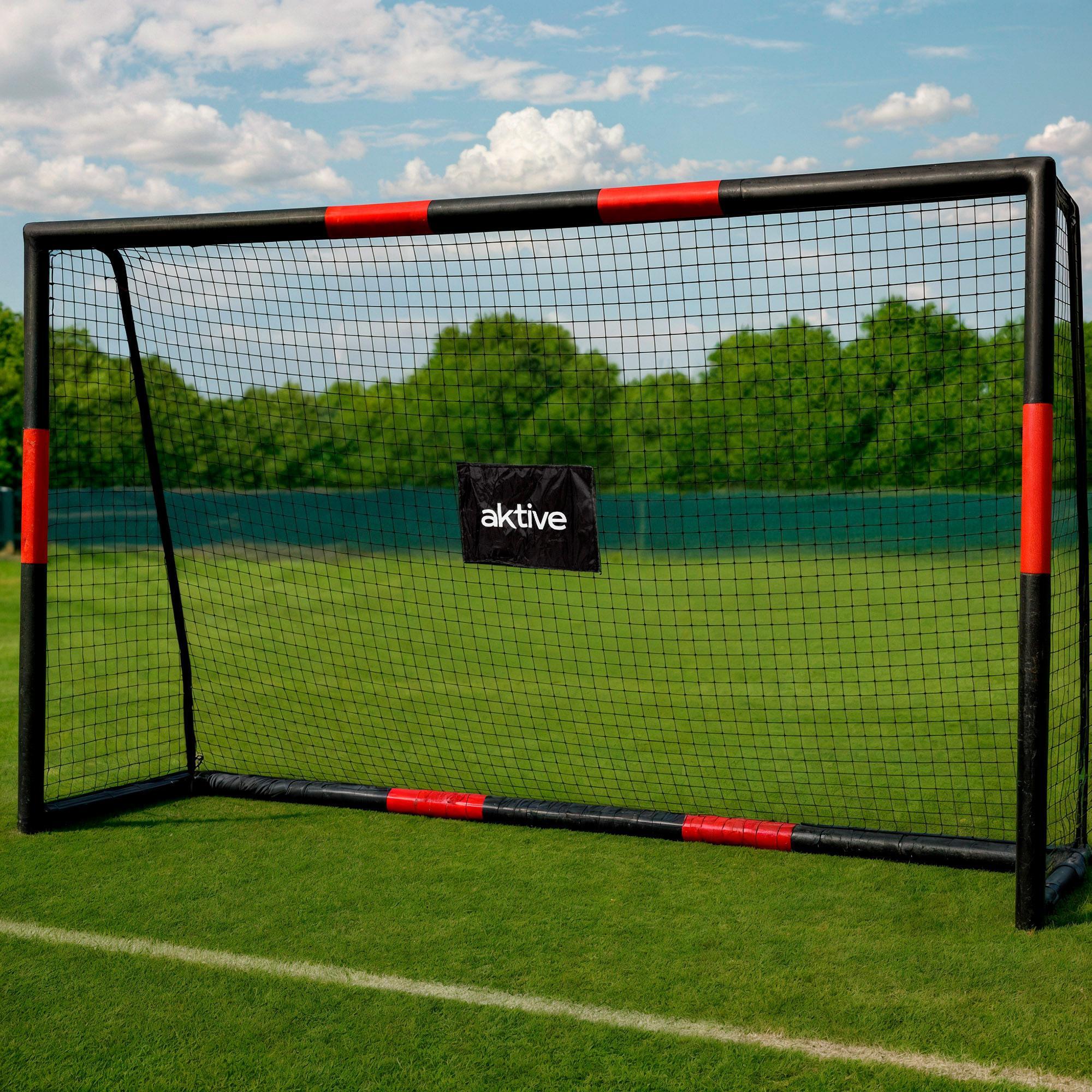 Portería de fútbol 240x85x160 cm estructura con protección Aktive - CD 6/7