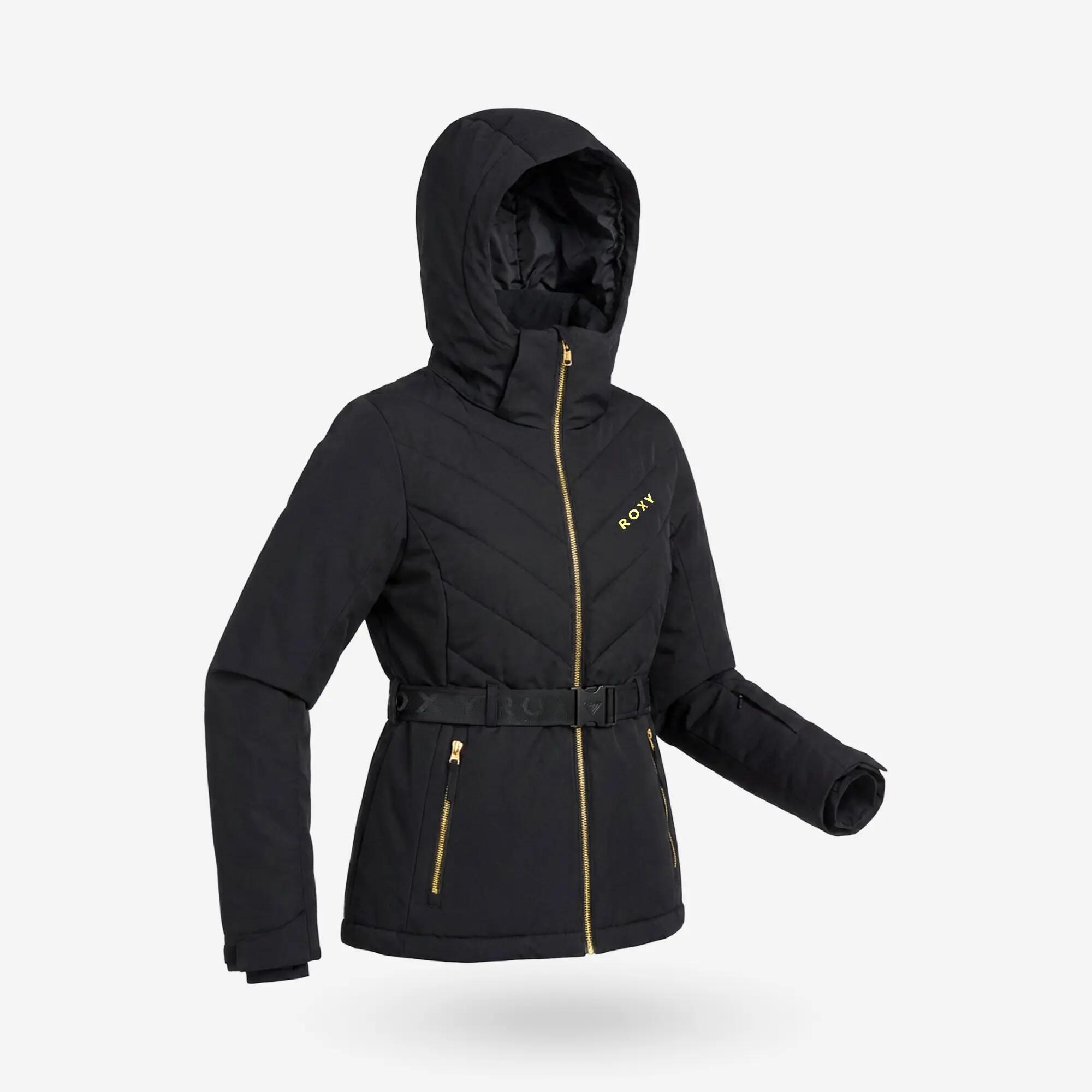 Veste de ski et snowboard chaude femme, ROXY Snowbelt noir 2/15