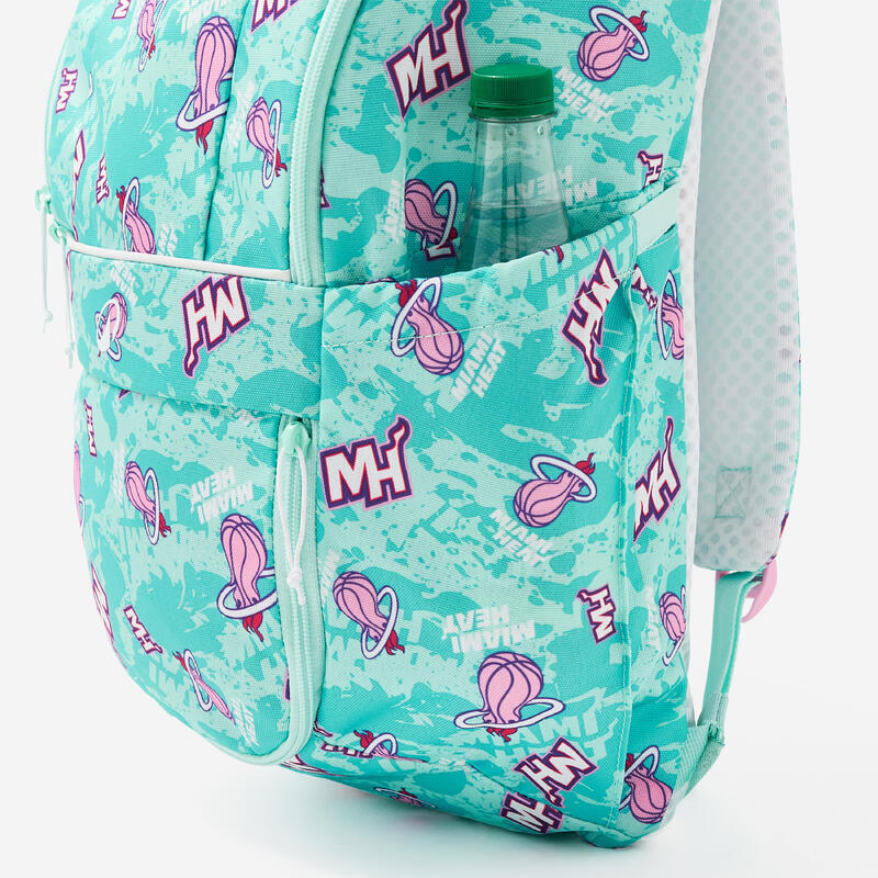 Rucsac de baschet NBA Miami Heat 20 litri, verde