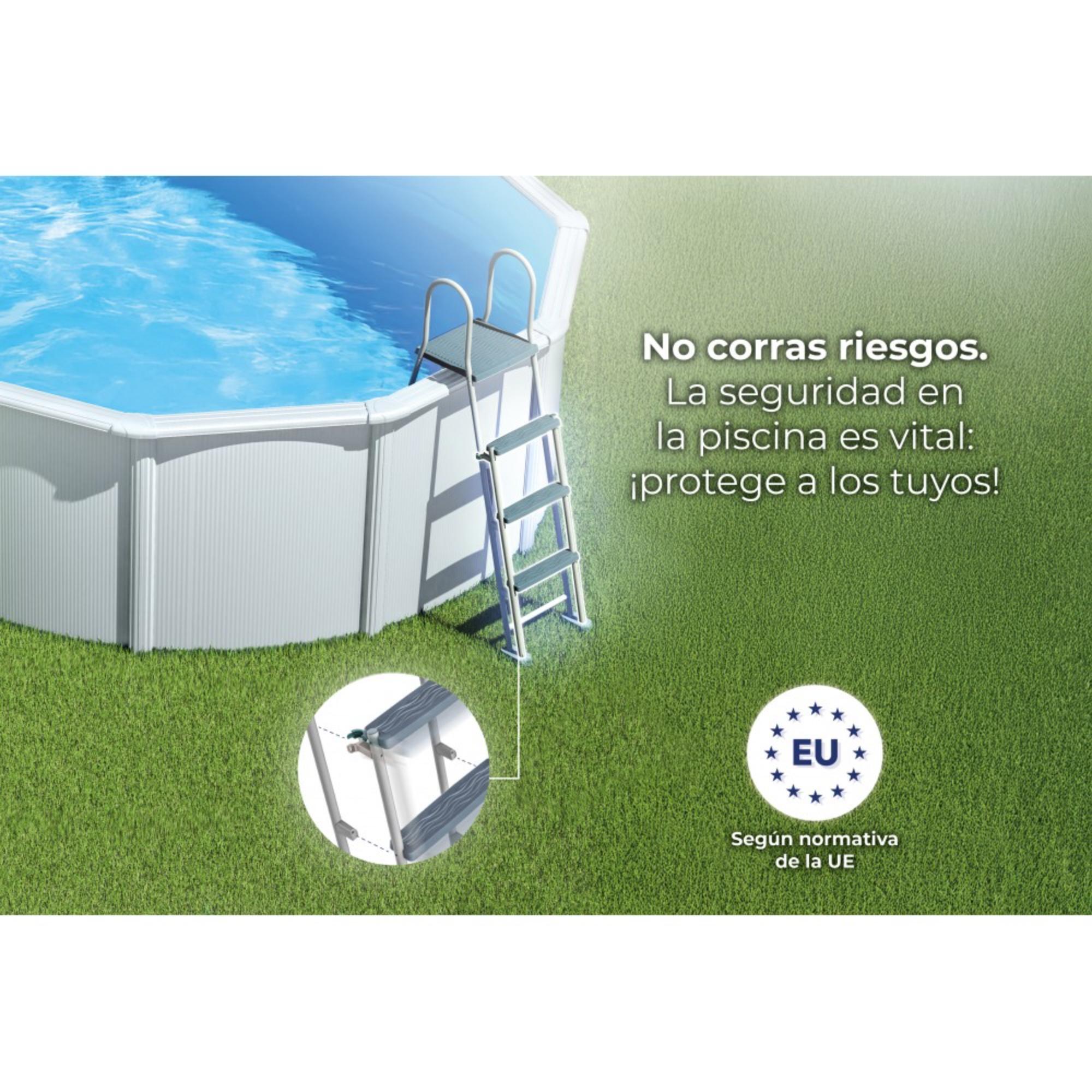 Piscina Desmotnable ovalada blanca Varadero 500 x 340 x 120 cm de acero - CD 5/5