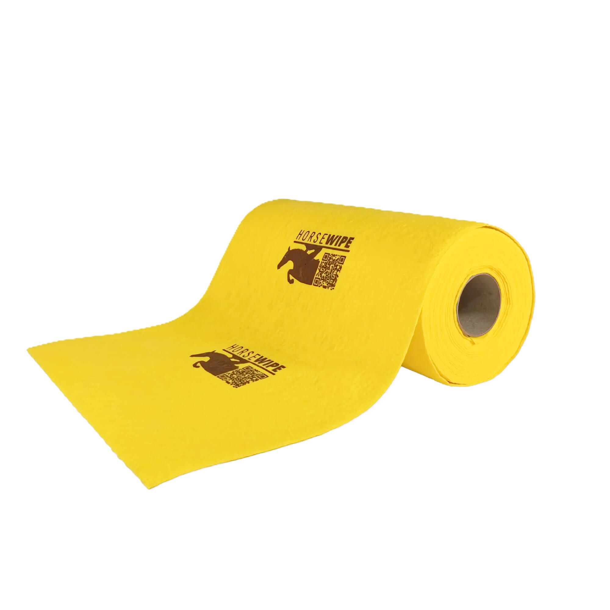 Panno pulizia lucidatura equitazione HORSEWIPE giallo 25 strappi 3/7