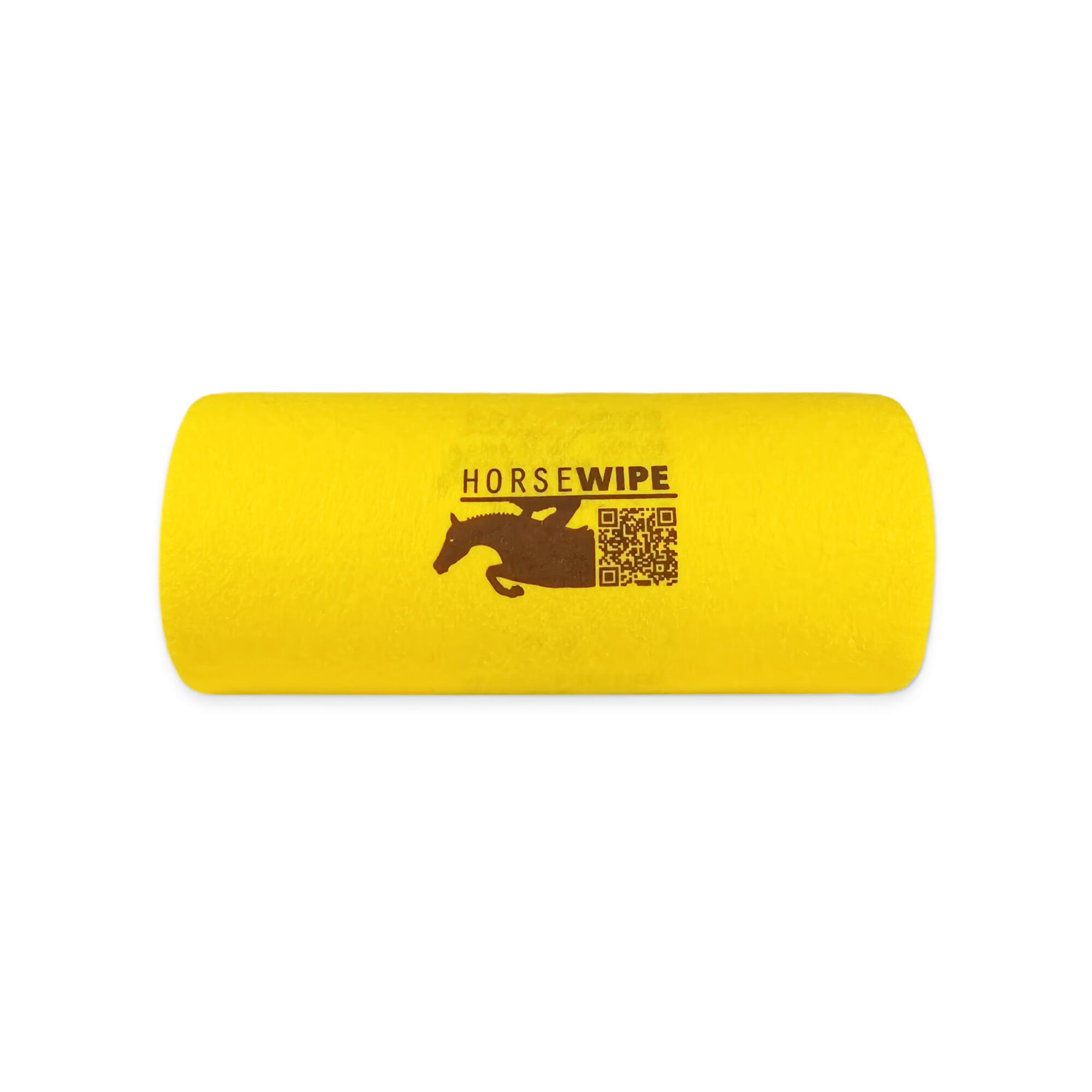 Panno pulizia lucidatura equitazione HORSEWIPE giallo 25 strappi 2/7