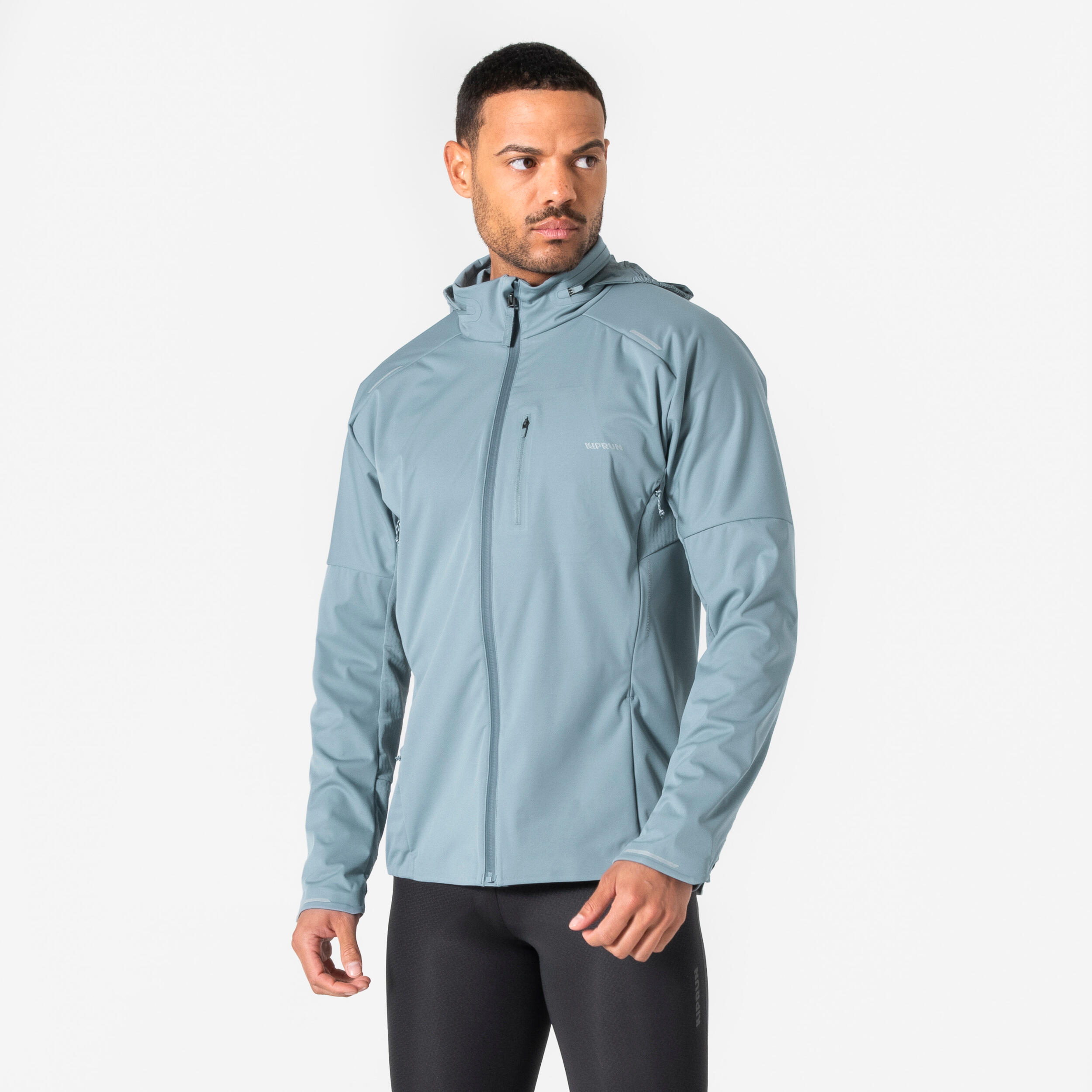 Kiprun Veste De Running Chaud Manches Longues Homme Kiprun Run 900 Warm Regul Gris