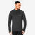 T-shirt manches longues demi zip chaud et respirant Homme, Kiprun Run 100 noir