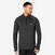 T-shirt manches longues demi zip chaud et respirant Homme, Kiprun Run 100 noir