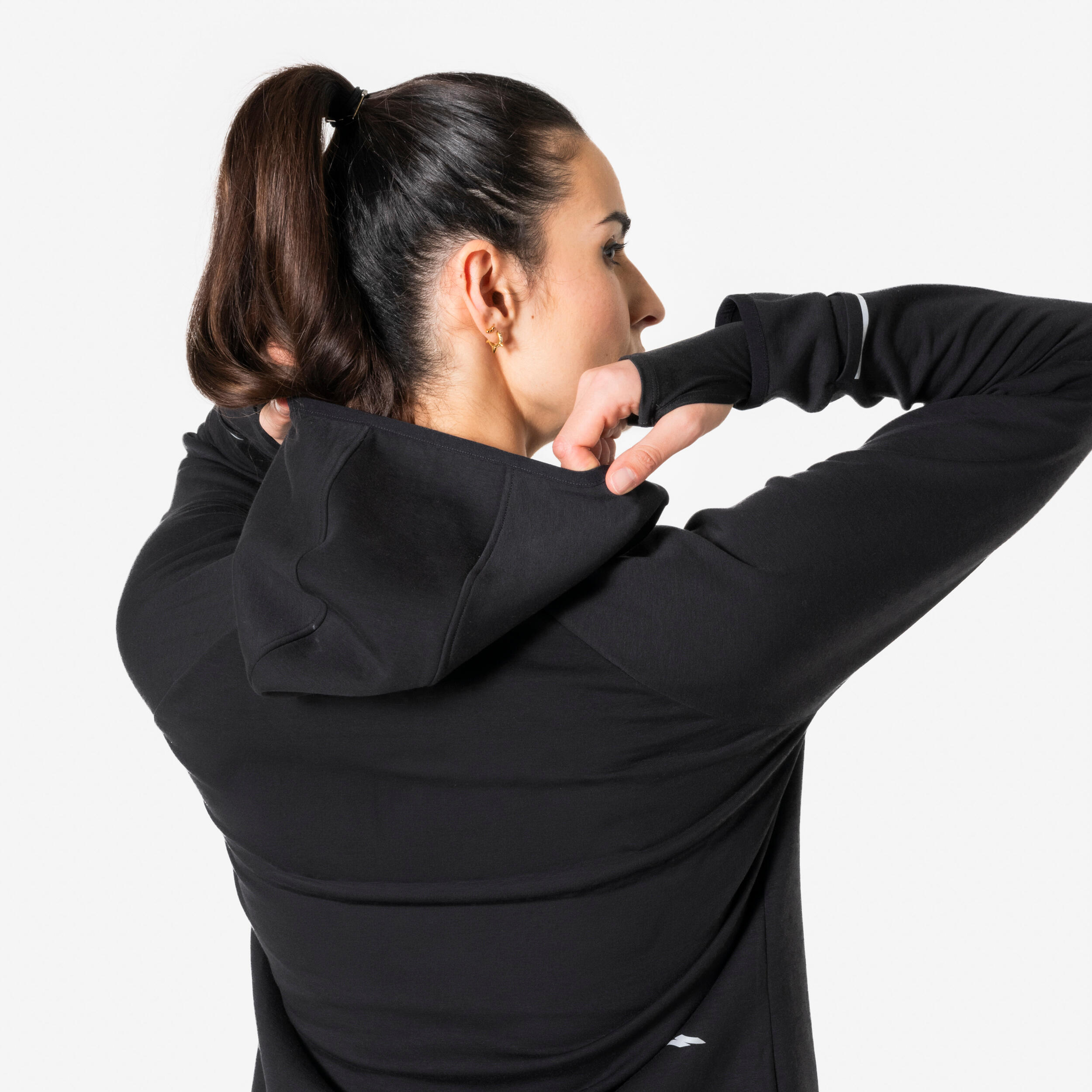 Veste de course chaude femme, Run 500 6/13