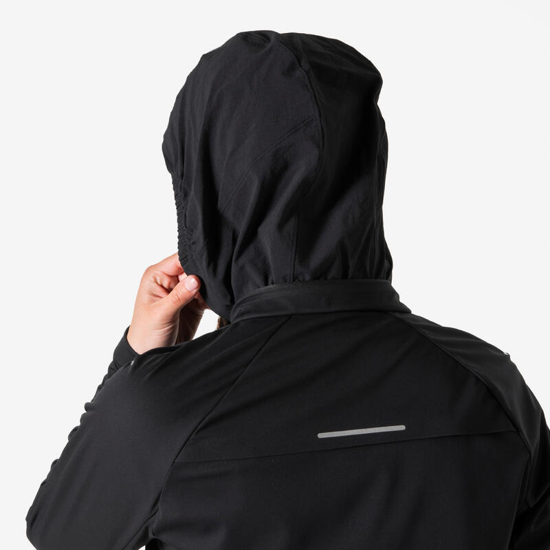 Geacă călduroasă alergare KIPRUN Run 900 Warm Regul Negru Damă