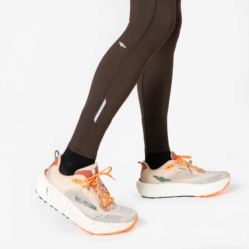 Erkek Koşu Taytı - Koyu Kahverengi - Kiprun Run Flow