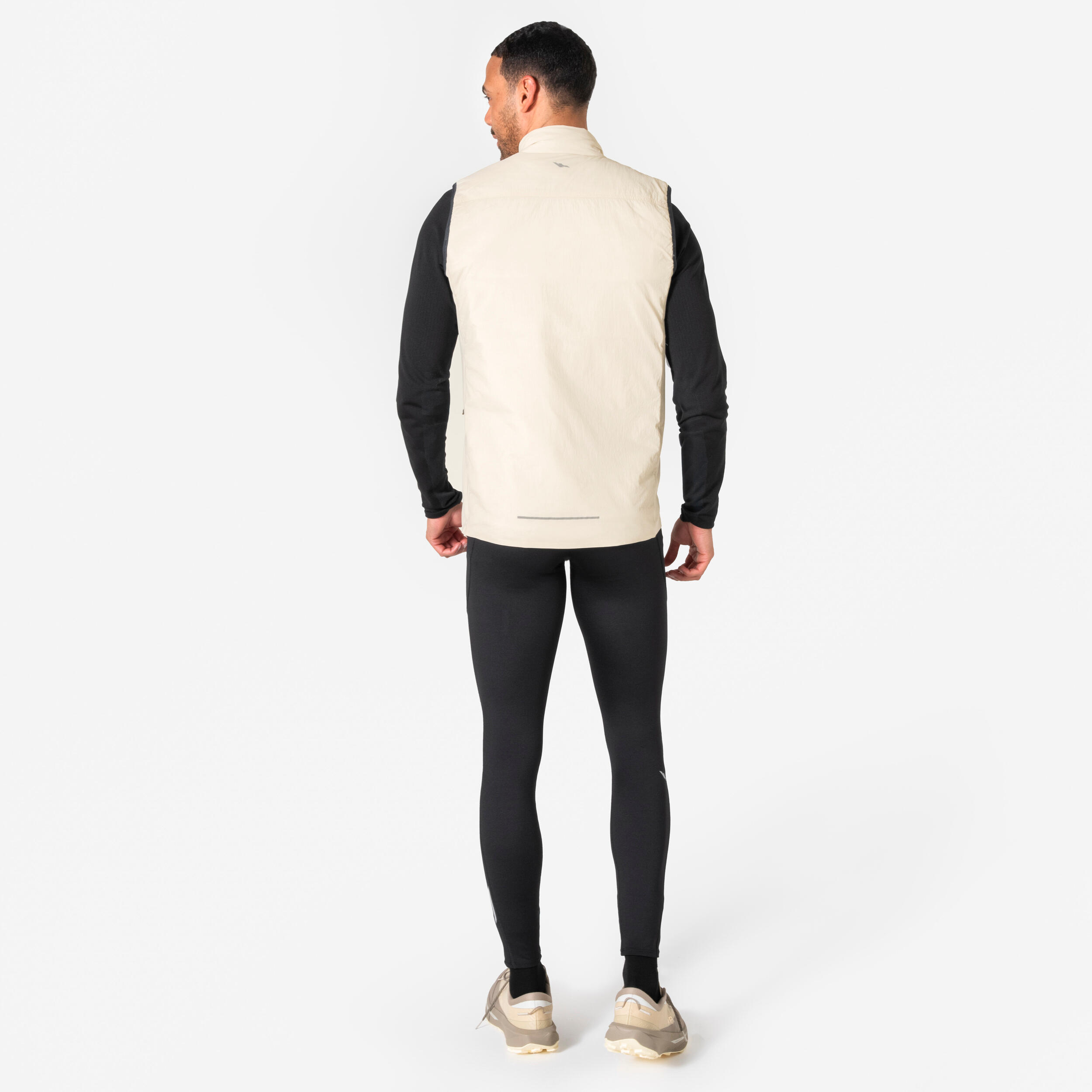 Lauftights lang Herren - Run 500 Warm schwarz 2/12