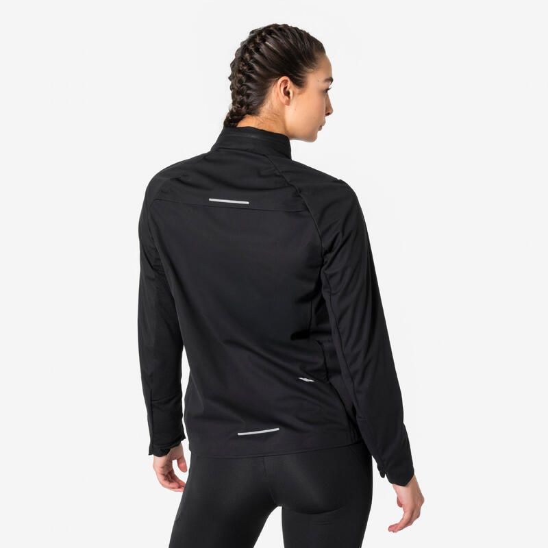 Kadın Koşu Ceketi - Siyah - Kiprun RUN 900 Warm Regul