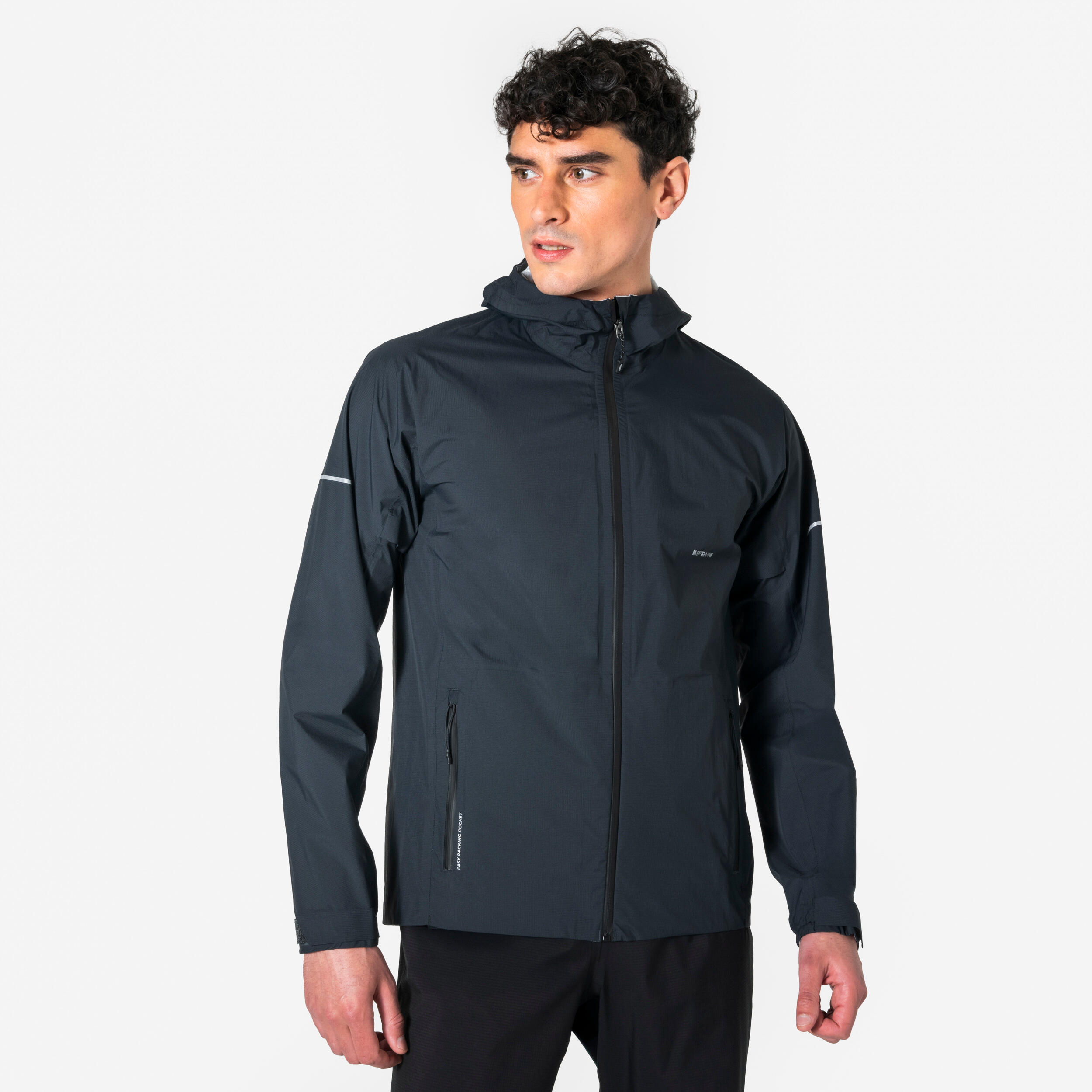 Laufjacke Herren wasserdicht atmungsaktiv - Run 900 dunkelgrau 14/32