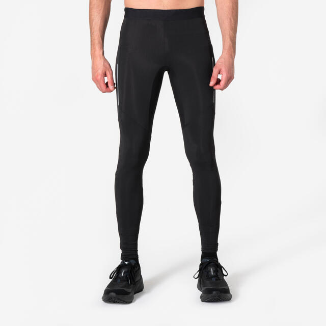 Lauftights lang Herren - Run 500 Warm schwarz