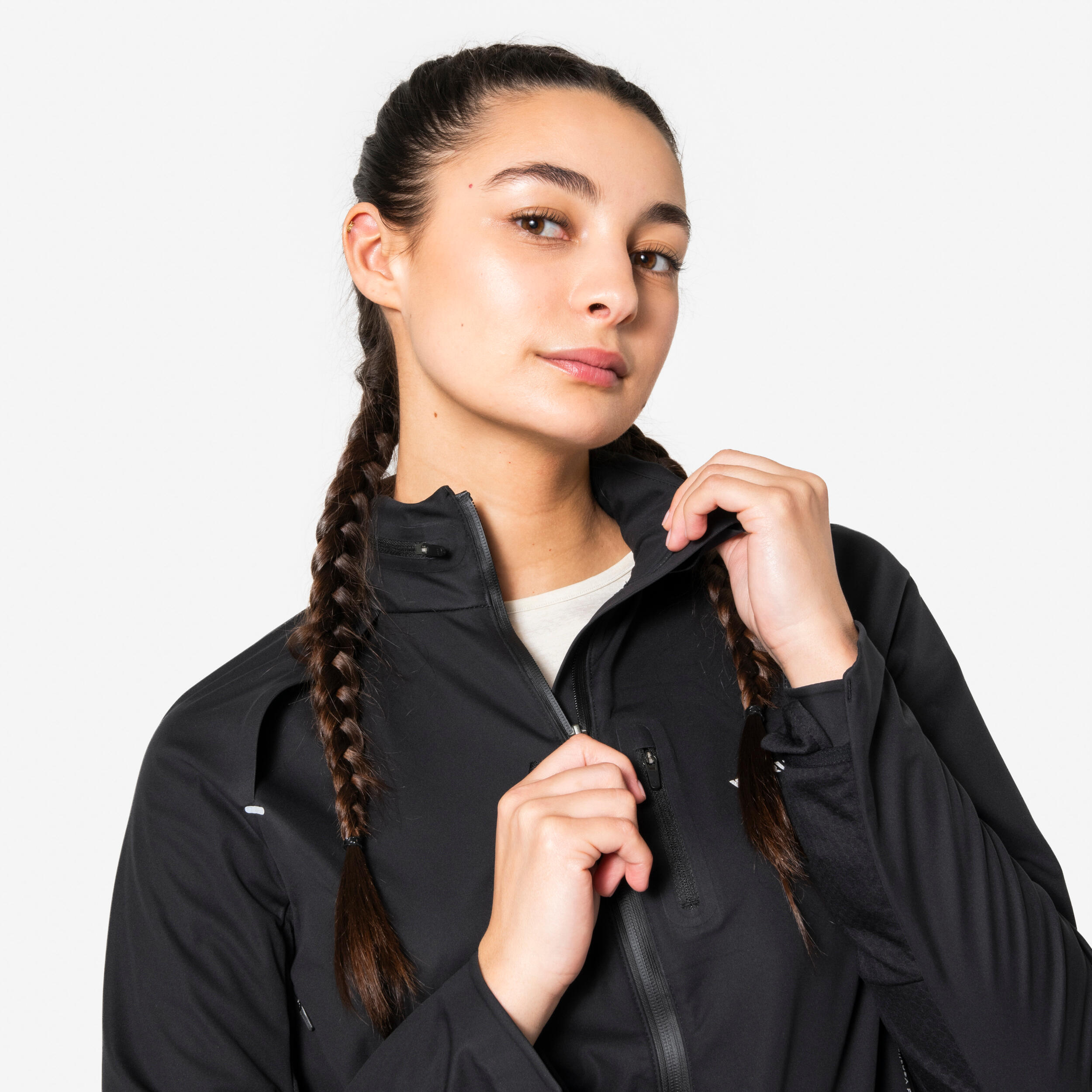Giacca running donna RUN 900 WARM nera 5/15