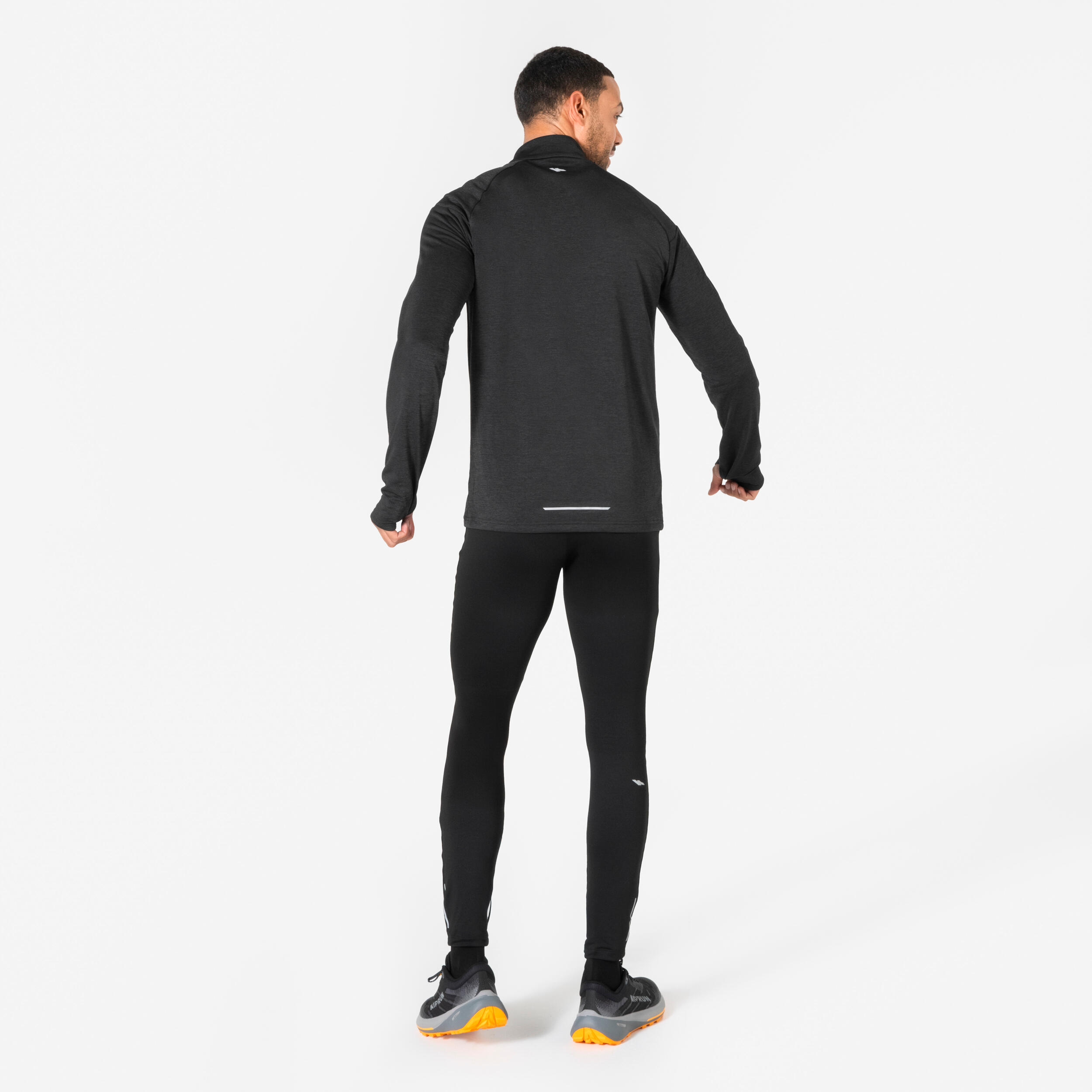 Men's Warm and Breathable Half-Zip Long-Sleeved T-Shirt, Run 100 7/7