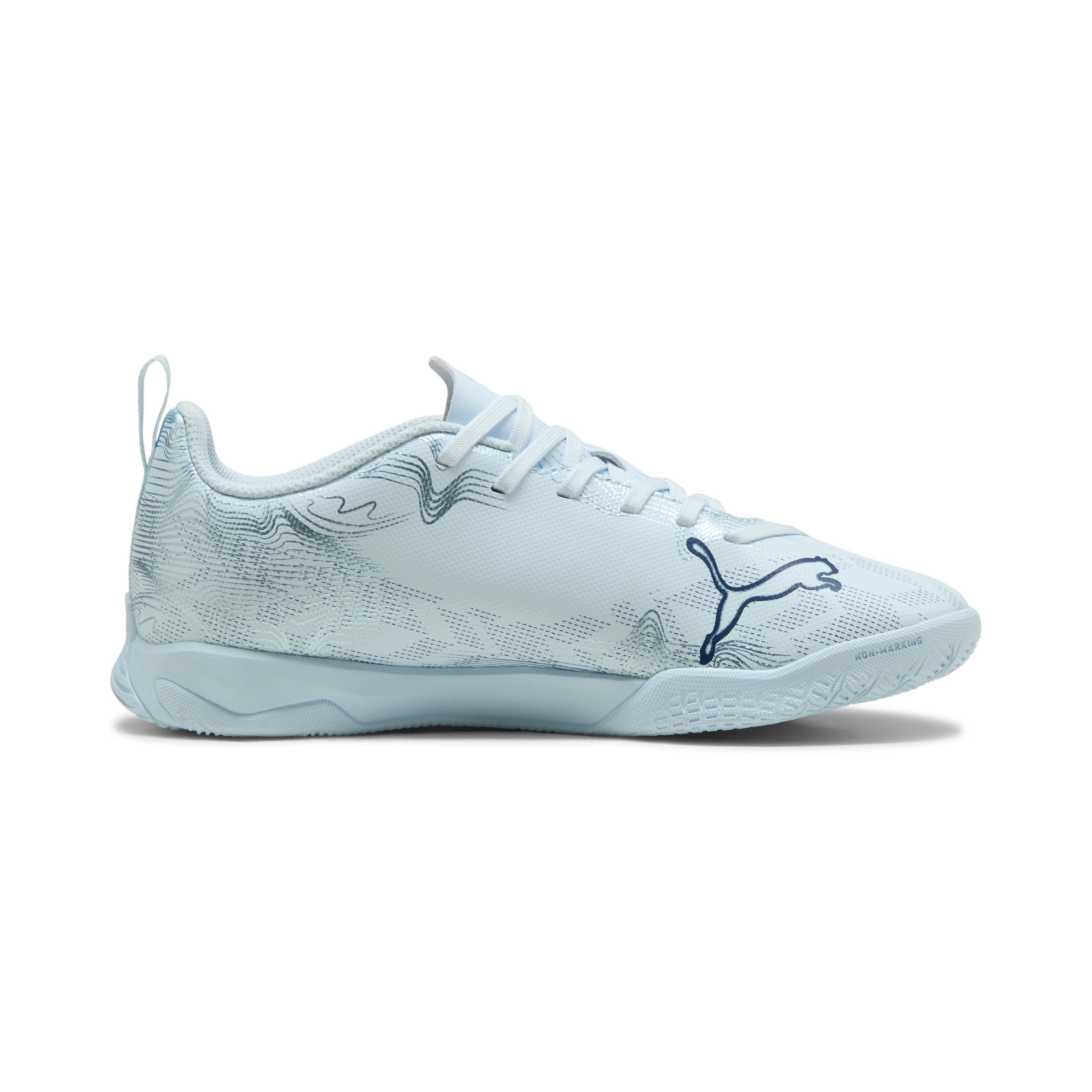 Buty do piłki nożnej halowej dla dzieci PUMA ULTRA 6 PLAY IT Jr Icy Blue