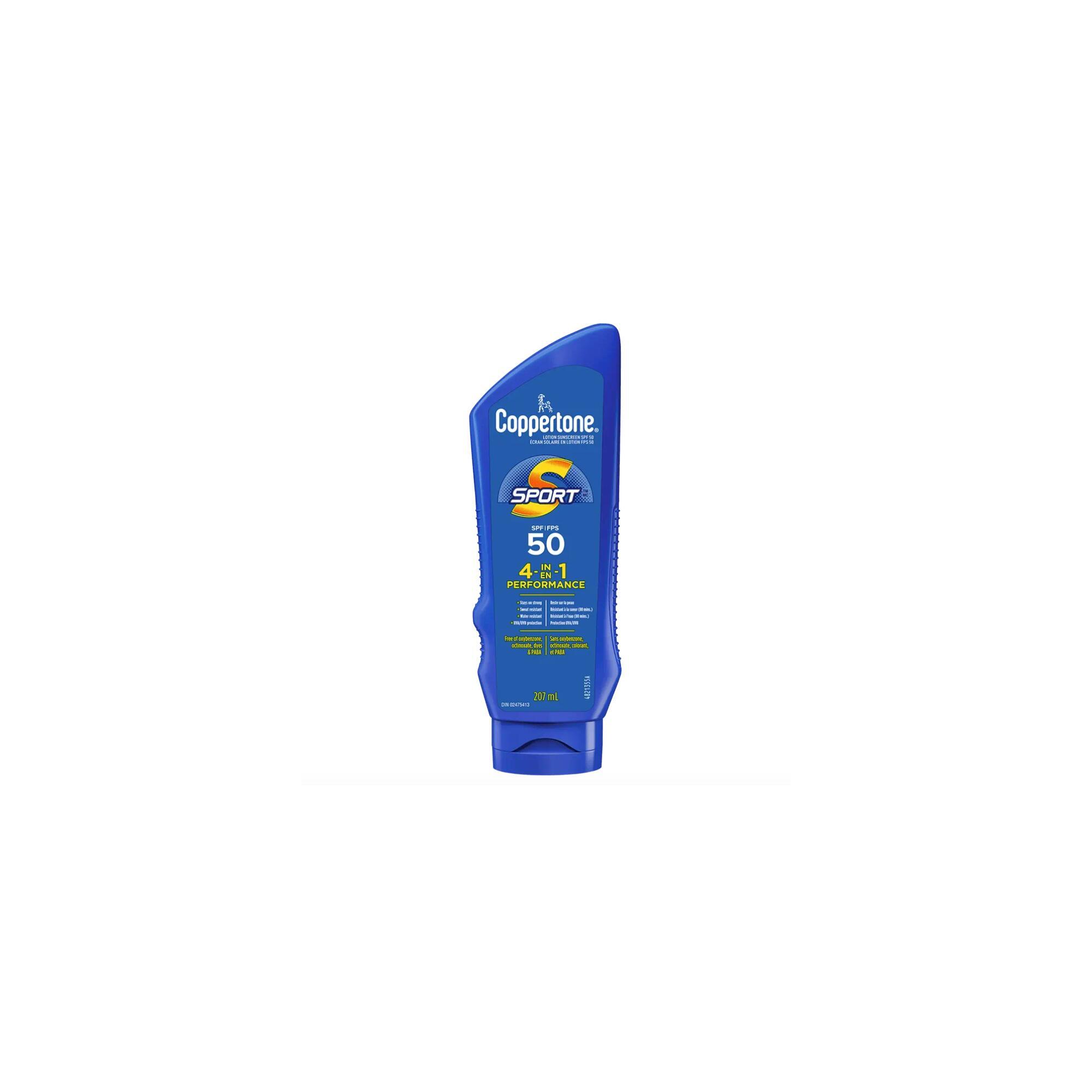 Crème solaire sport FPS 50 Coppertone Sport 207 ml 1/2