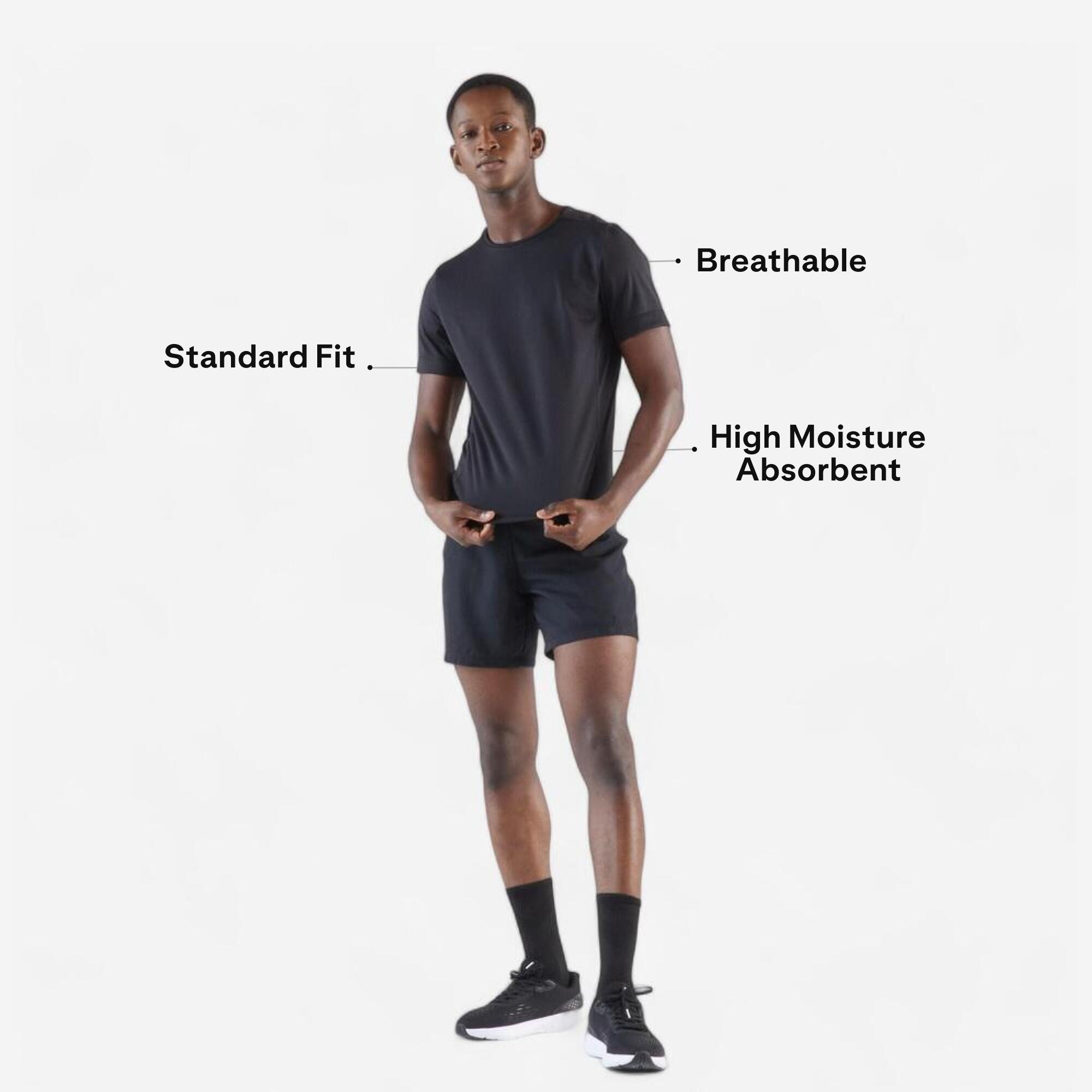 Men's Running Quick Dry T-Shirt - Black