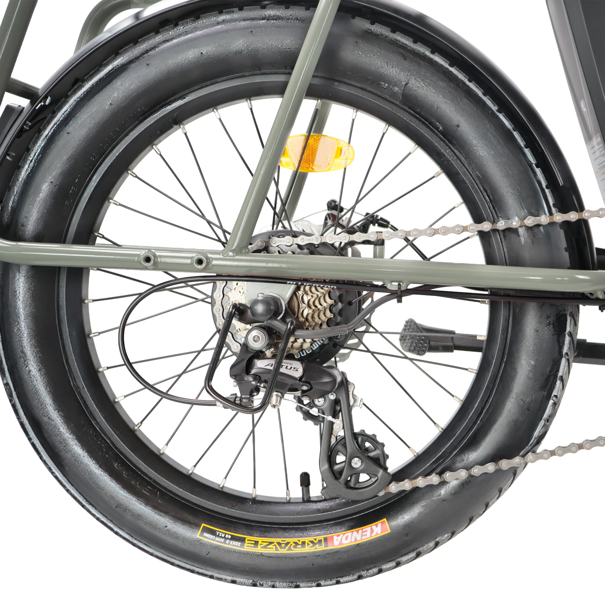 Bici cargo elettrica a pedalata assistita UCO ECO Legnano verde 3/5