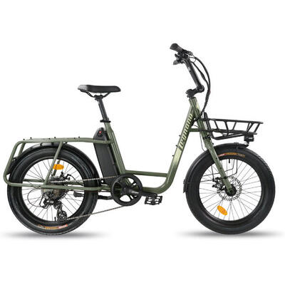 Bici cargo elettrica a pedalata assistita UCO ECO Legnano verde
