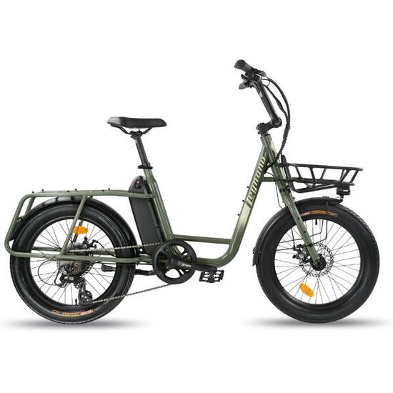 Bici cargo elettrica a pedalata assistita UCO ECO Legnano verde
