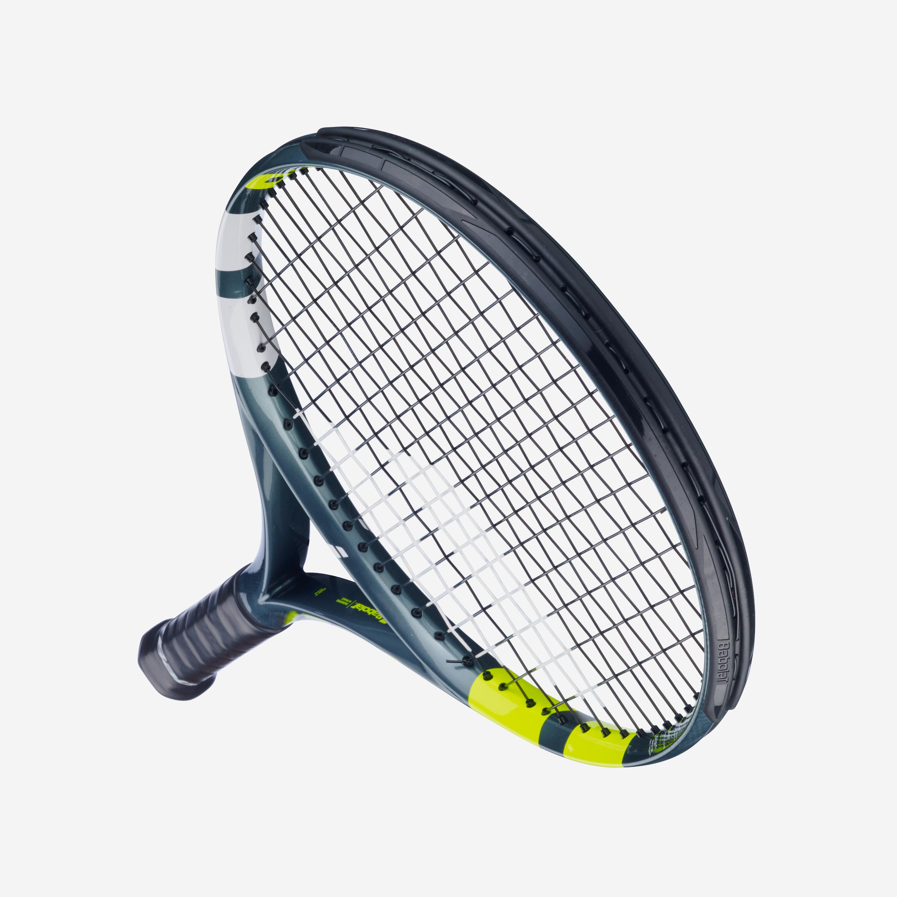 Raquette de tennis enfant 26 pouces, Babolat aero jr 26 gris jaune. 5/5
