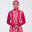 Kadın Kapalı Sırt Başlıklı Burkini Mayo - Pembe - 100