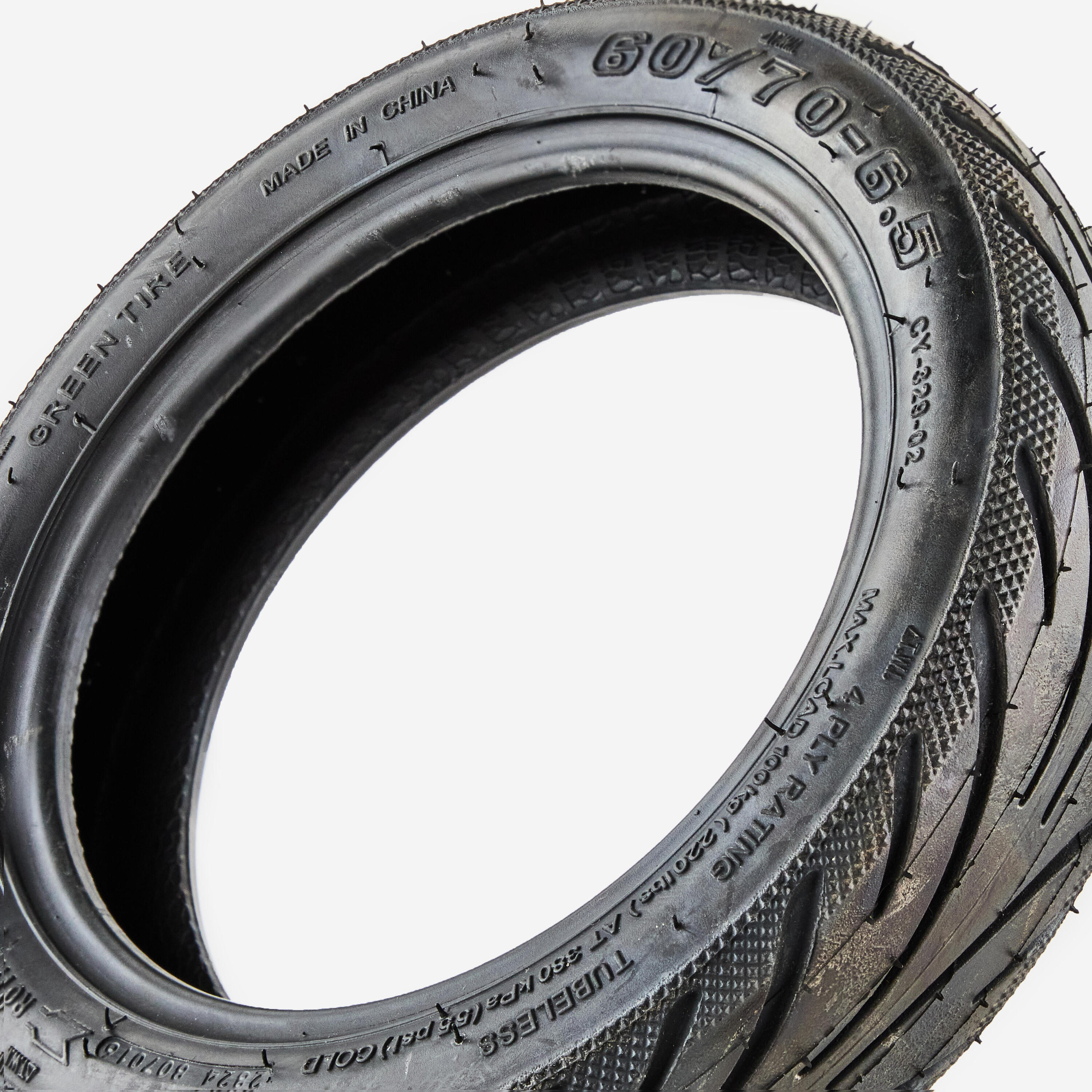 Neumático tubeless con gel para patinete eléctrico de 10". 4/4
