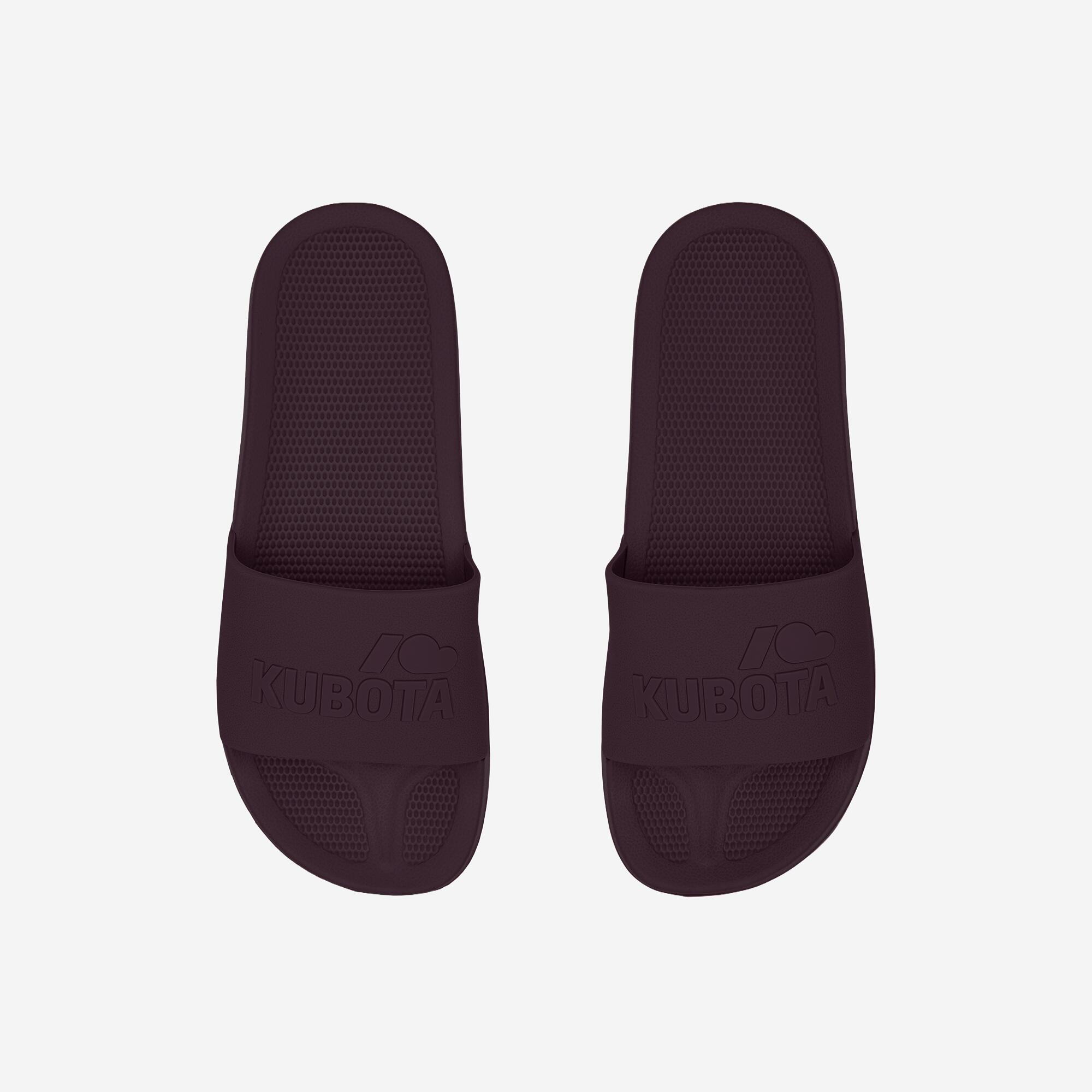 Klapki Kubota Basenowe Basic Plain Bordowe 6/6