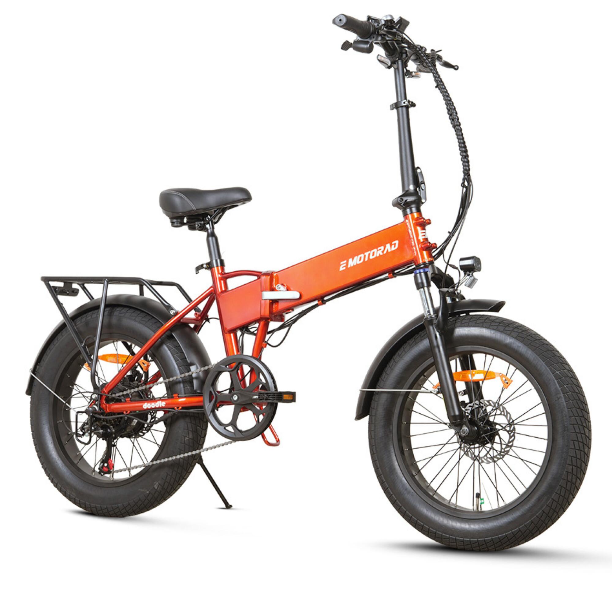 Bicicleta Elèctrica Plegable Fatbike Emotorad Doodle Taronja 2/7