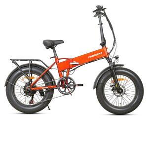 Bicicleta eléctrica plegable Fatbike Emotorad Doodle Naranja
