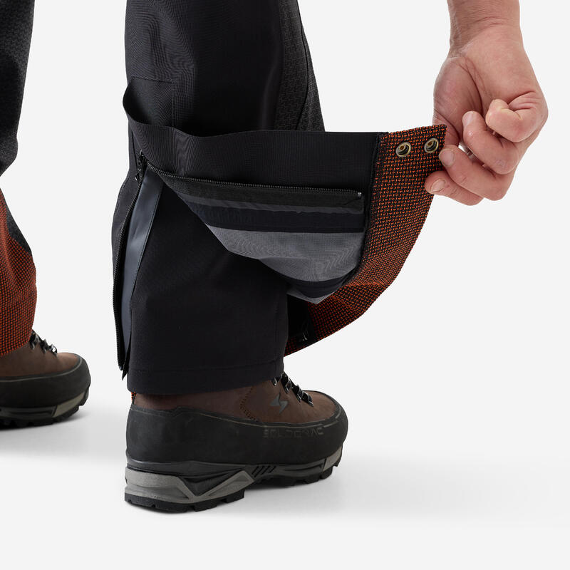 Pantalon impermeabil rezistent adaptabil Supertrack 1200 Negru Bărbați
