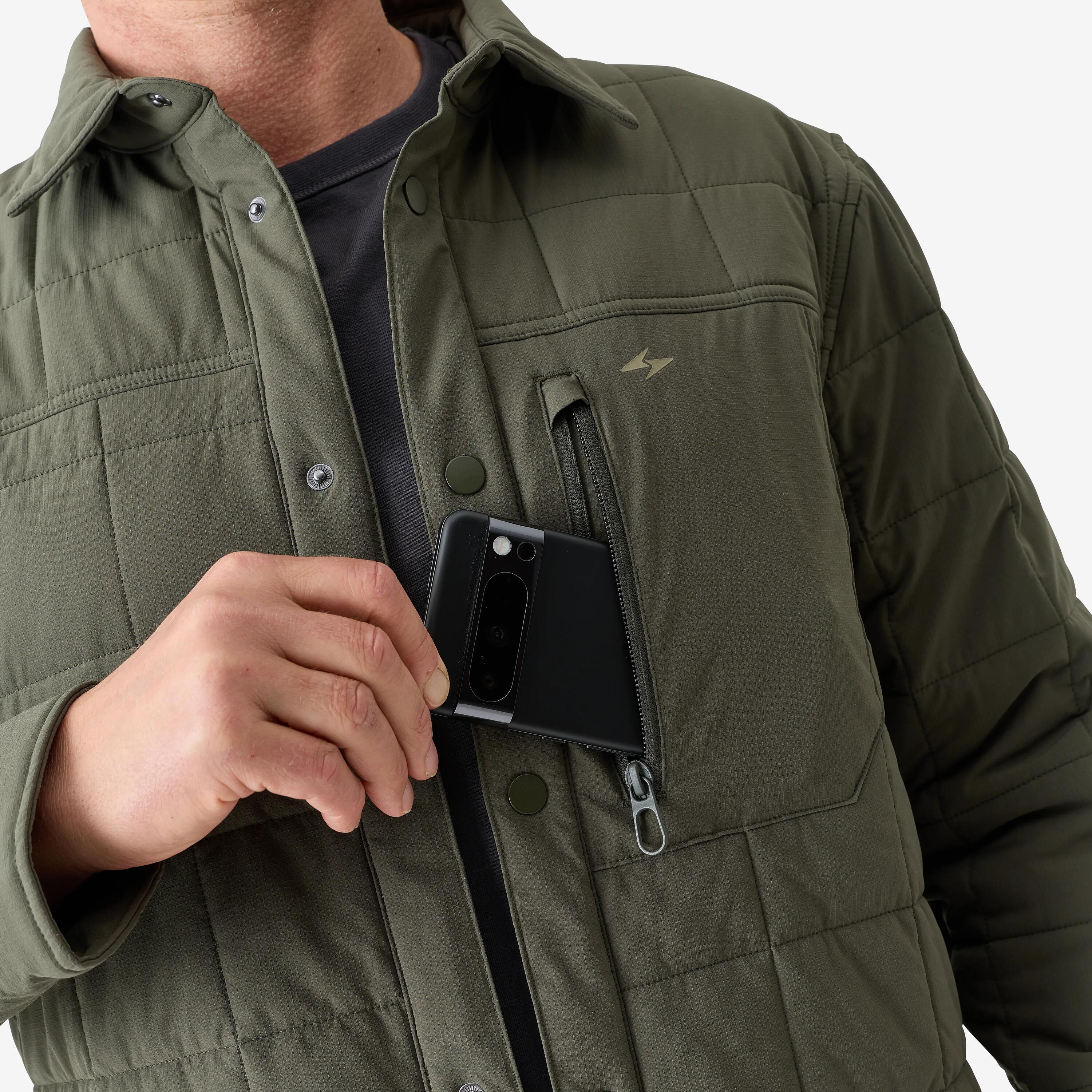 Sobrecamisa Enconxada 500 Verd Caqui 2/7