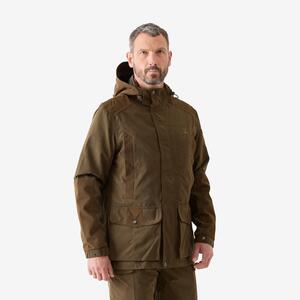 Chaqueta Caza Bristol Hombre Marrón Impermeable