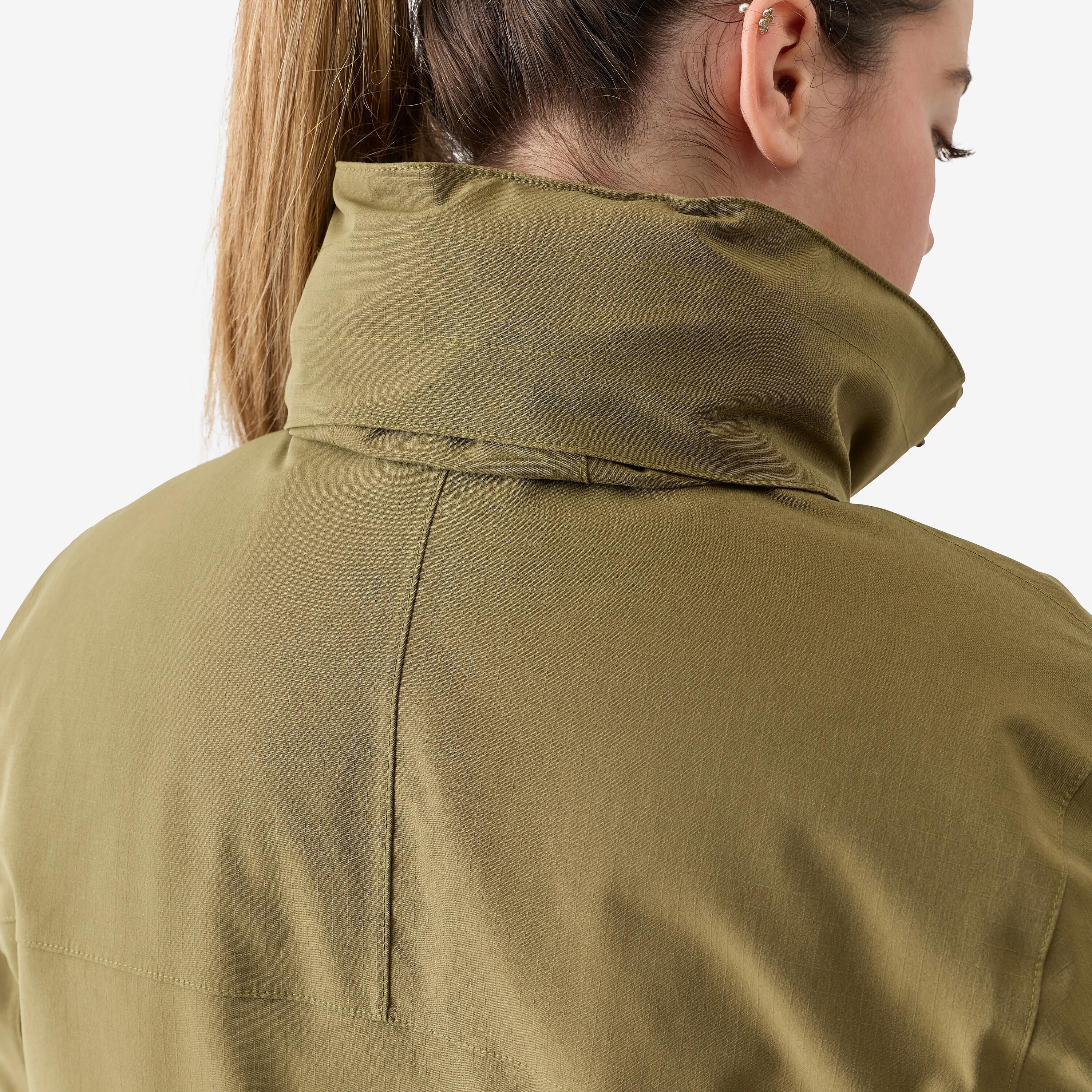 Warme, wasserdichte Jacke 500 für Damen, olivgrün 10/10