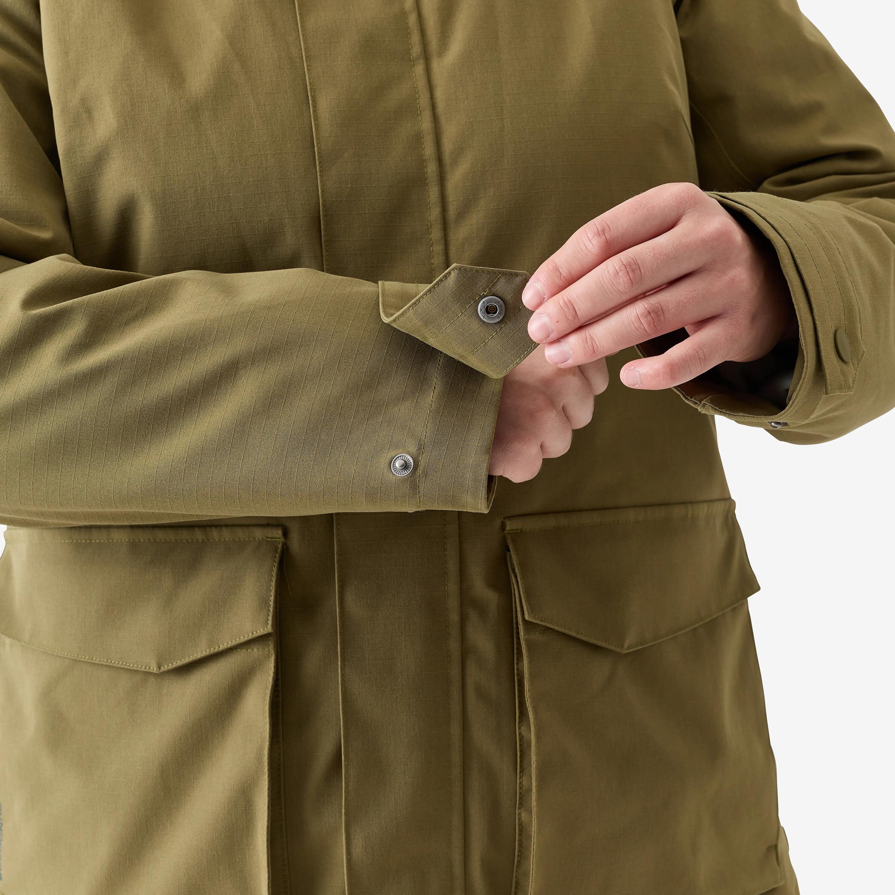Warme, wasserdichte Jacke 500 für Damen, olivgrün 7/10