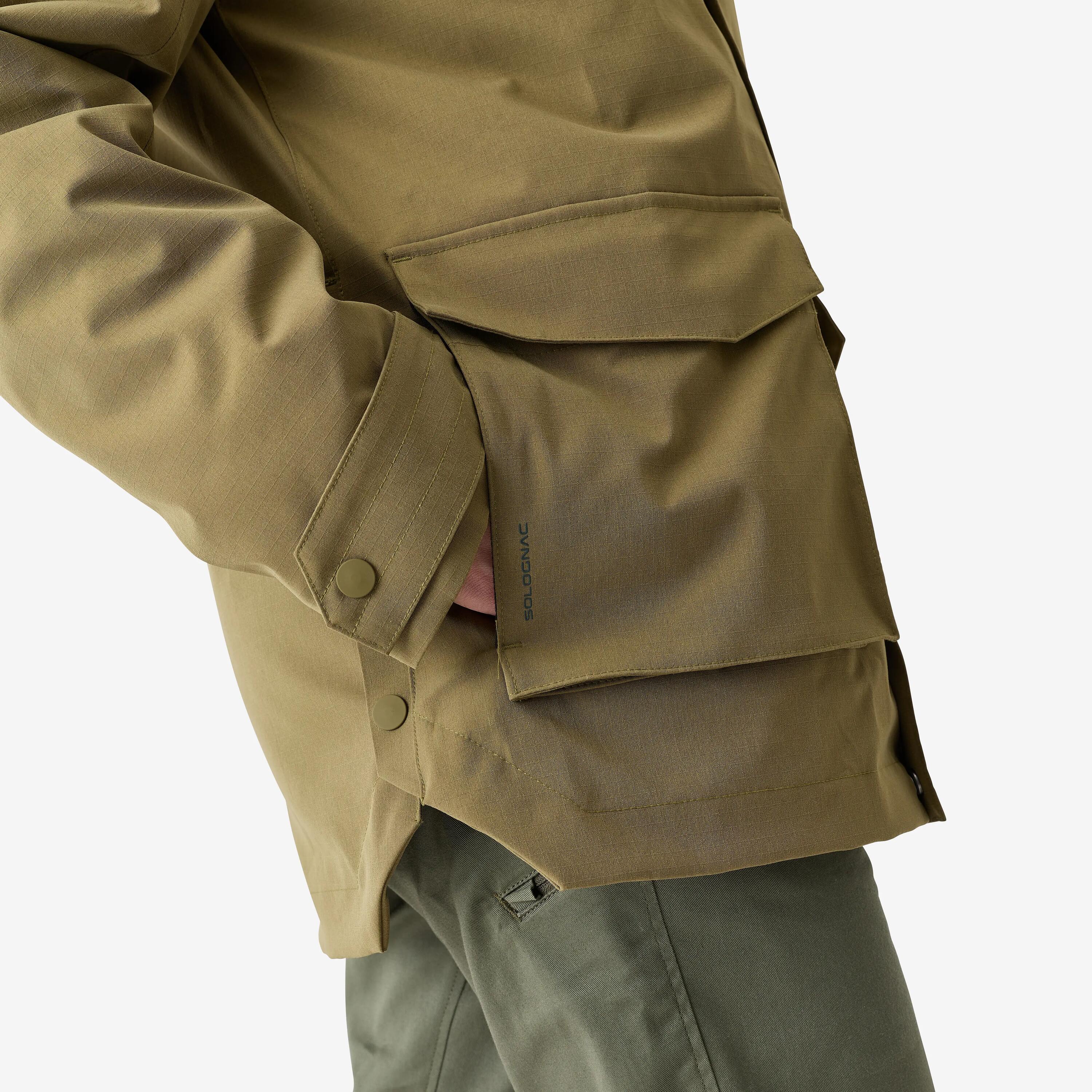 Warme, wasserdichte Jacke 500 für Damen, olivgrün 5/10