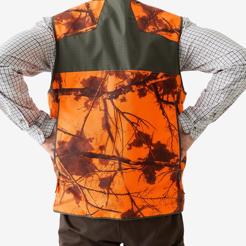 Vestă reversibilă Treemetic Portocaliu fluo/verde