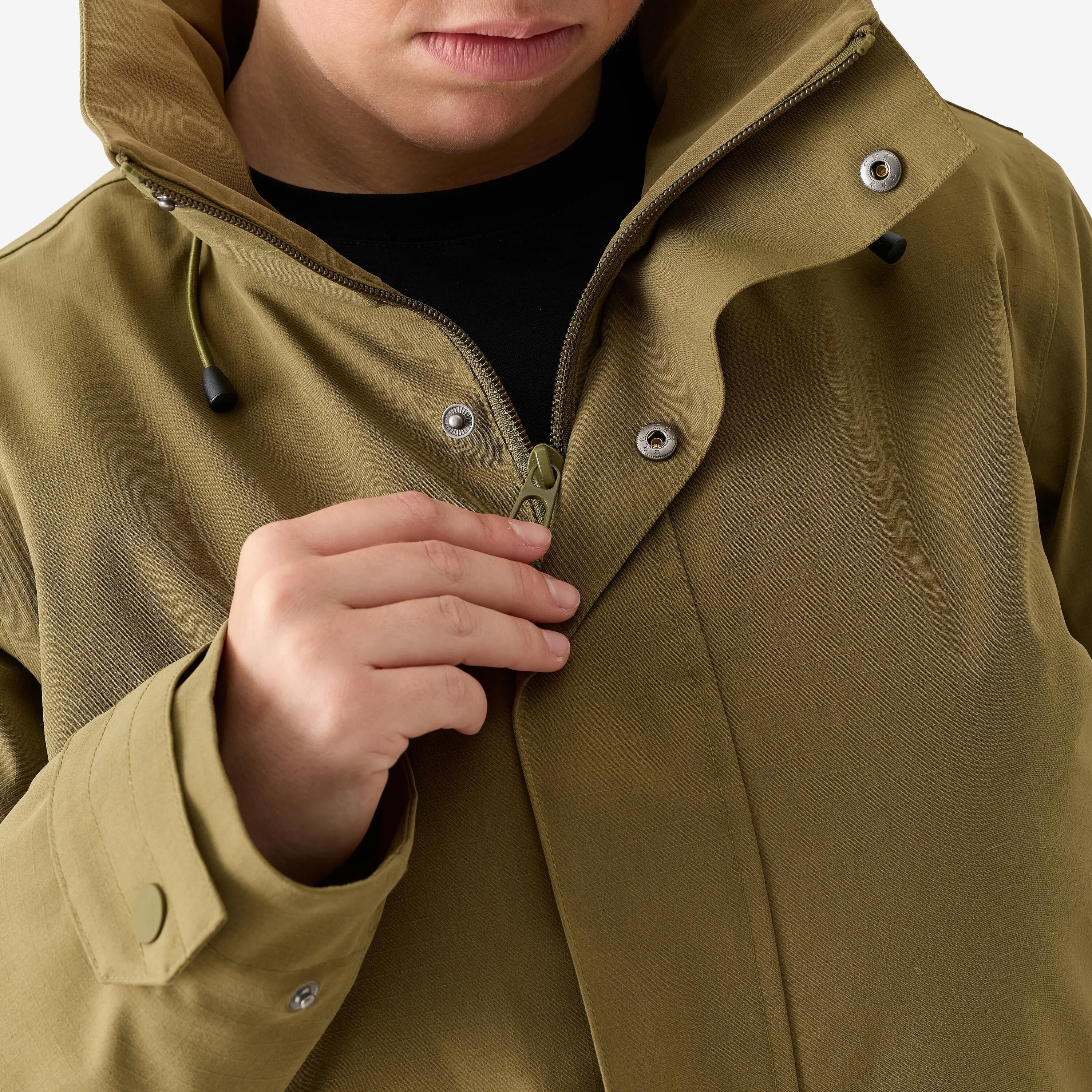 Warme, wasserdichte Jacke 500 für Damen, olivgrün 8/10